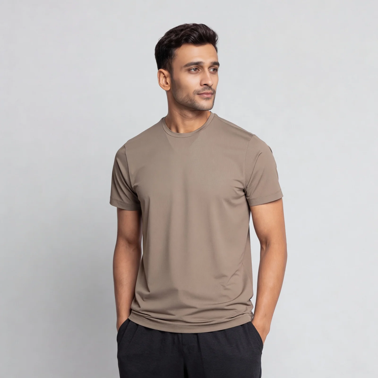 Structured Crew Neck T-Shirt - Image 25