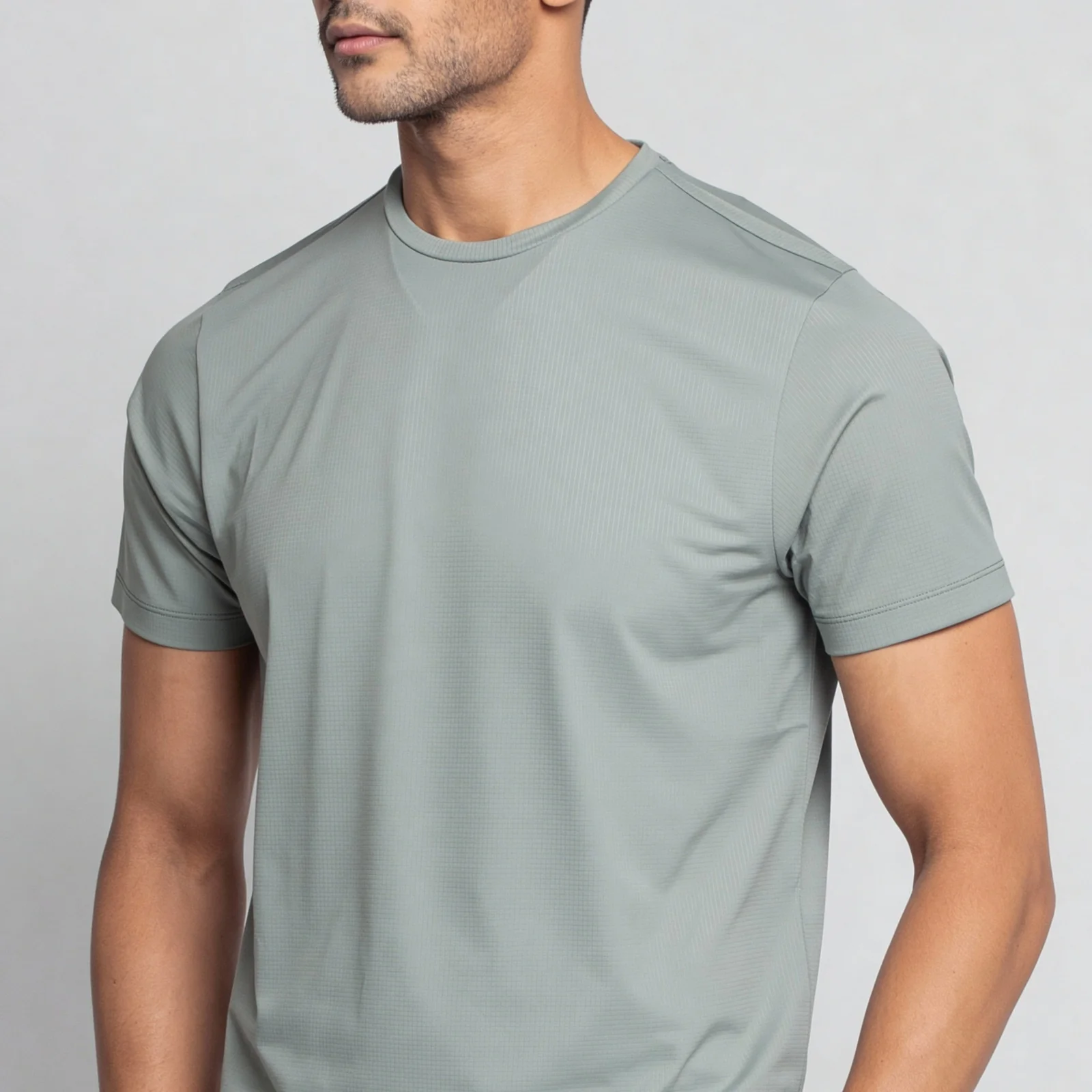 Structured Crew Neck T-Shirt - Image 4