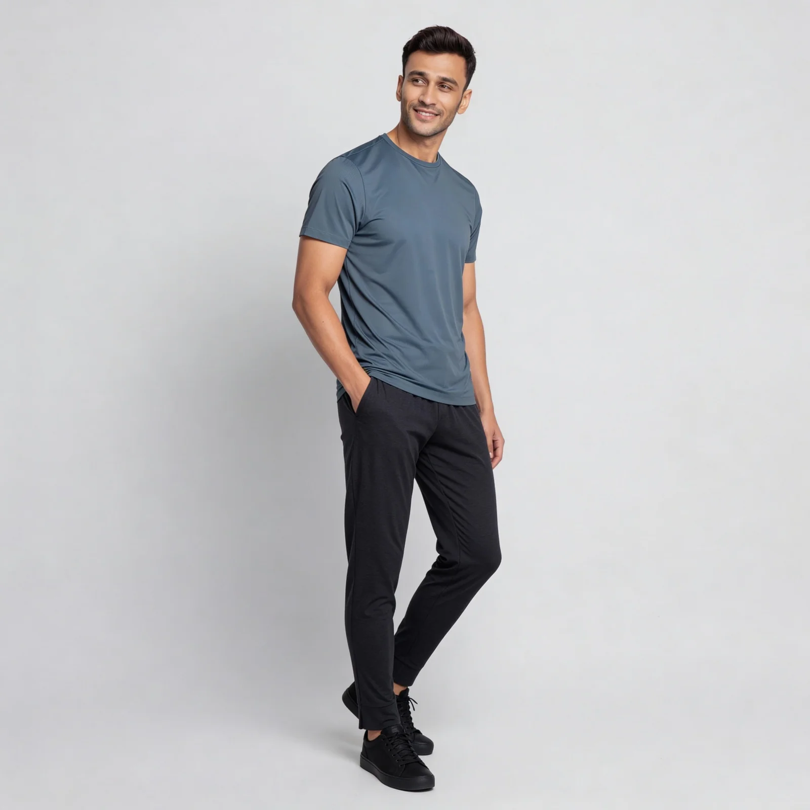 Structured Crew Neck T-Shirt - Image 6