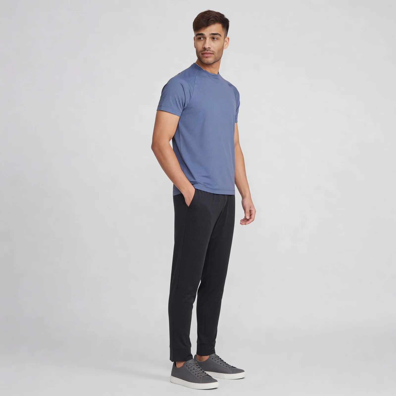 Structured Crew Neck T-Shirt