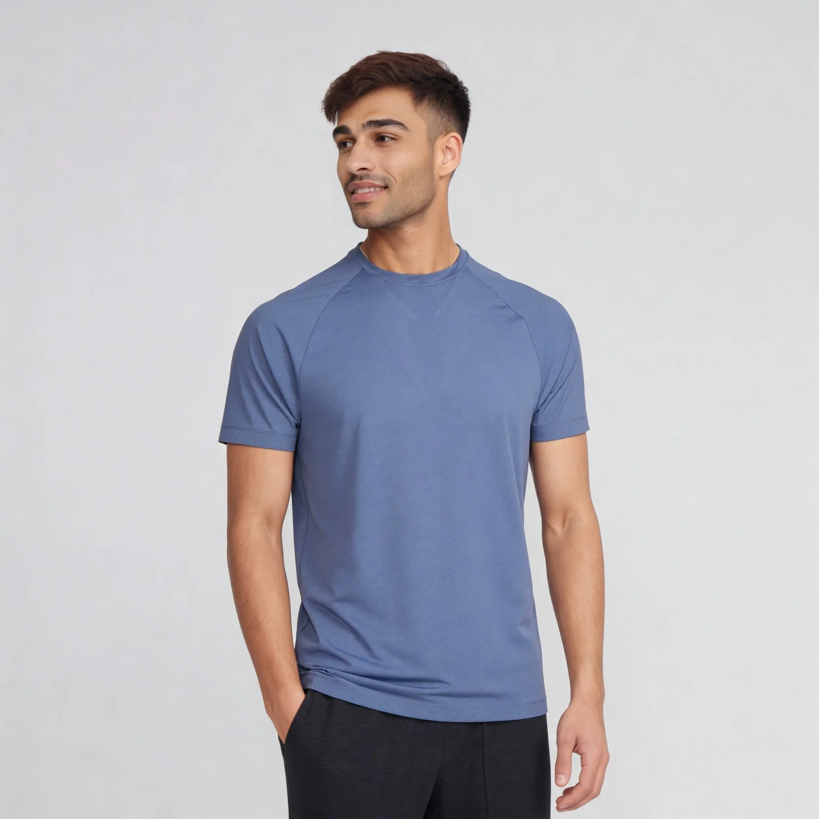 Structured Crew Neck T-Shirt - Image 5