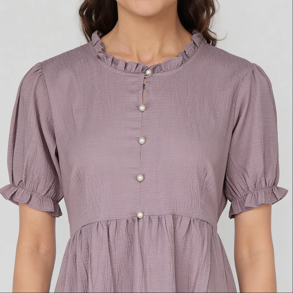 Structured Flared Dress - Image 4
