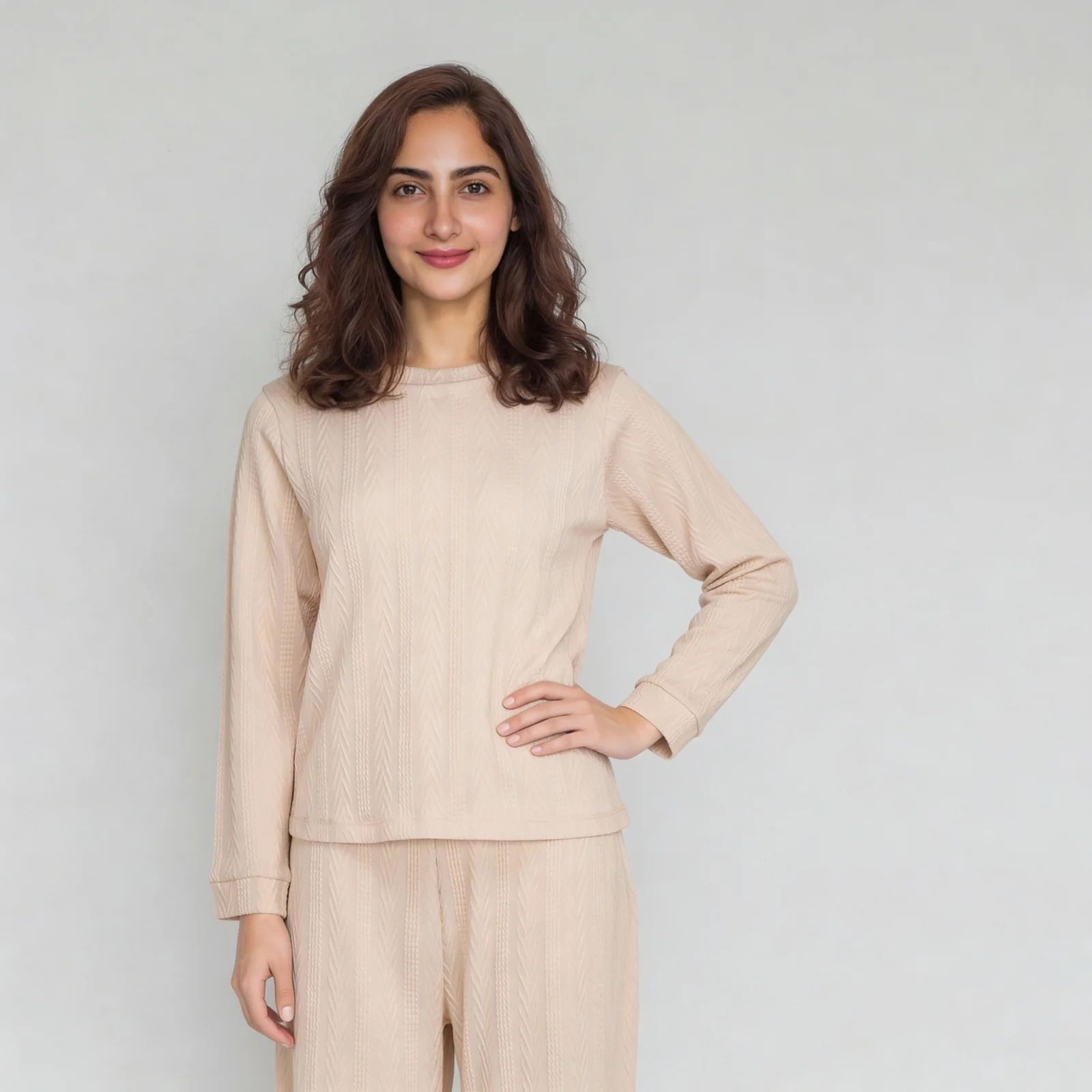 Structured Full Sleeve Lounge T-Shirt - Image 2