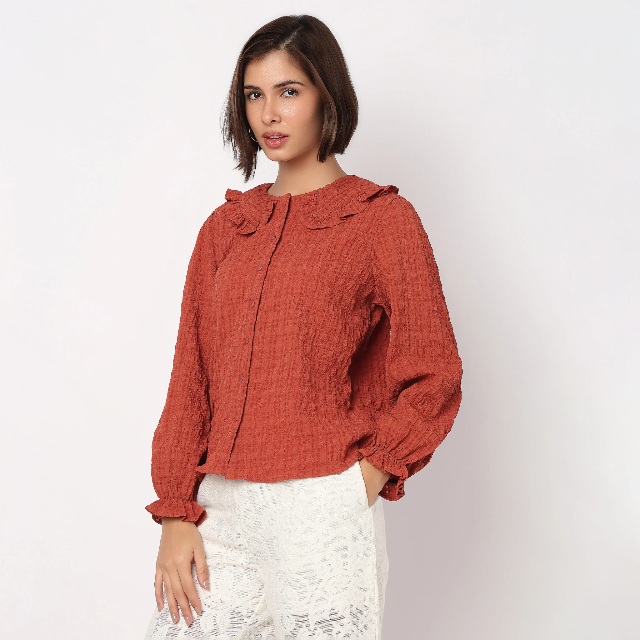 Structured Full Sleeve Shirt - Image 5