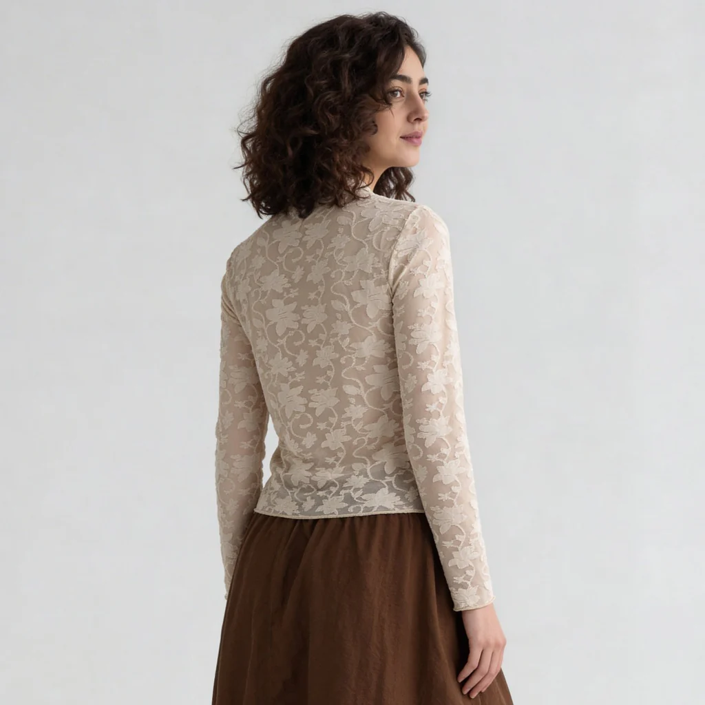 Structured High Neck Slim Fit Top - Image 8