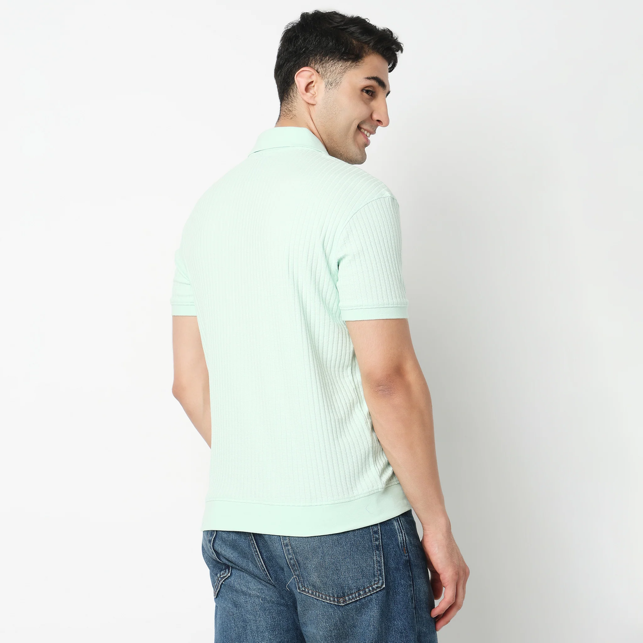 Structured Island Polo T-Shirt - Image 4