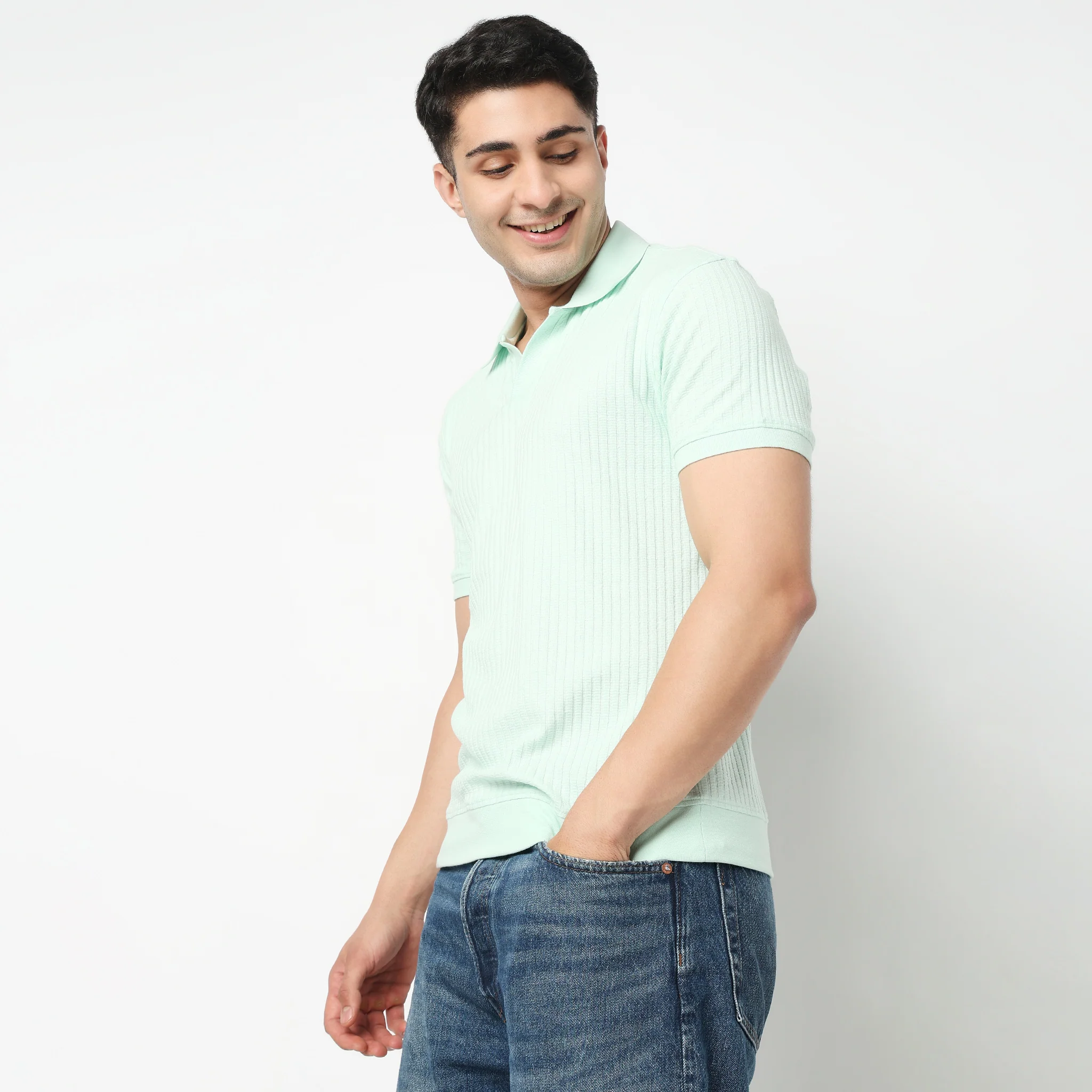 Structured Island Polo T-Shirt - Image 5