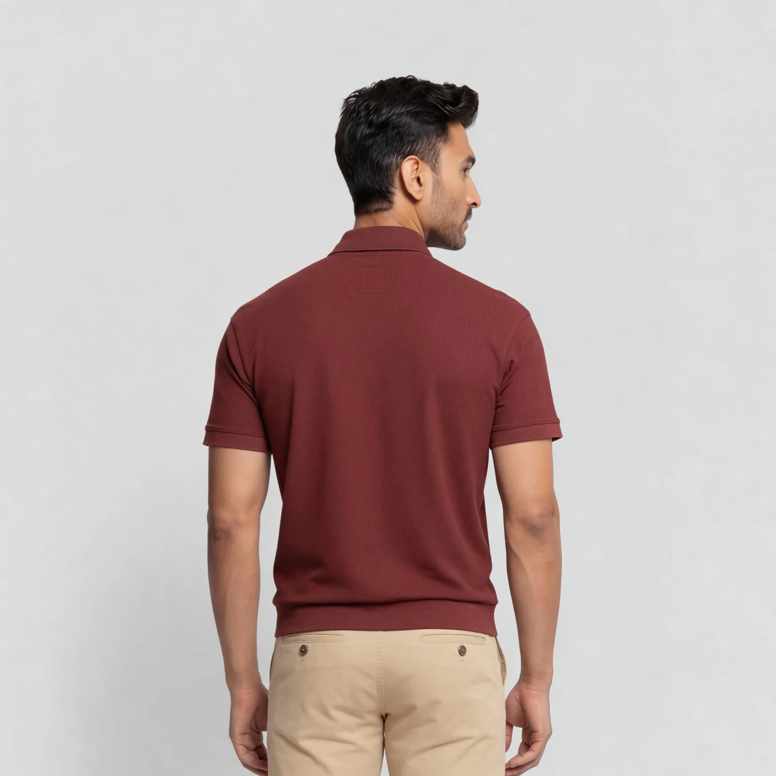 Structured Johnny Collar Island Polo T-Shirt - Image 8