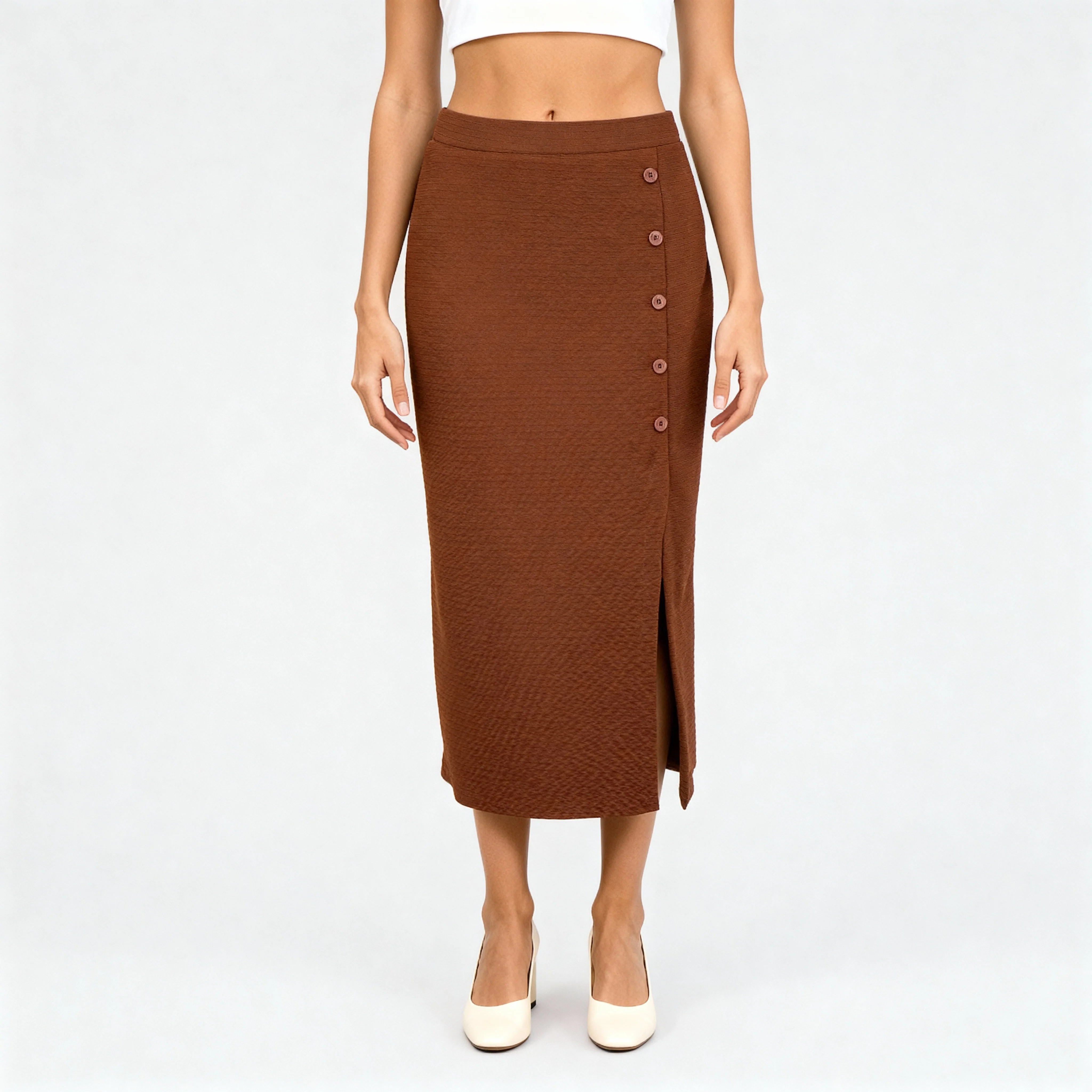 Structured Knitted Skirt - Image 2
