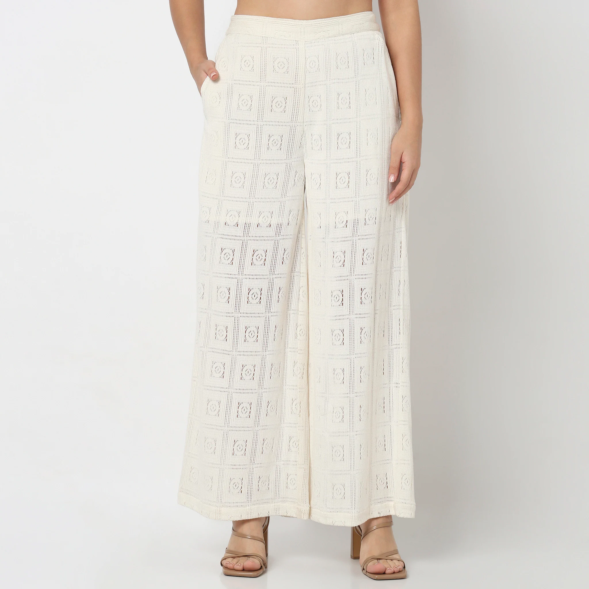 Structured Lace Palazzo - Image 2