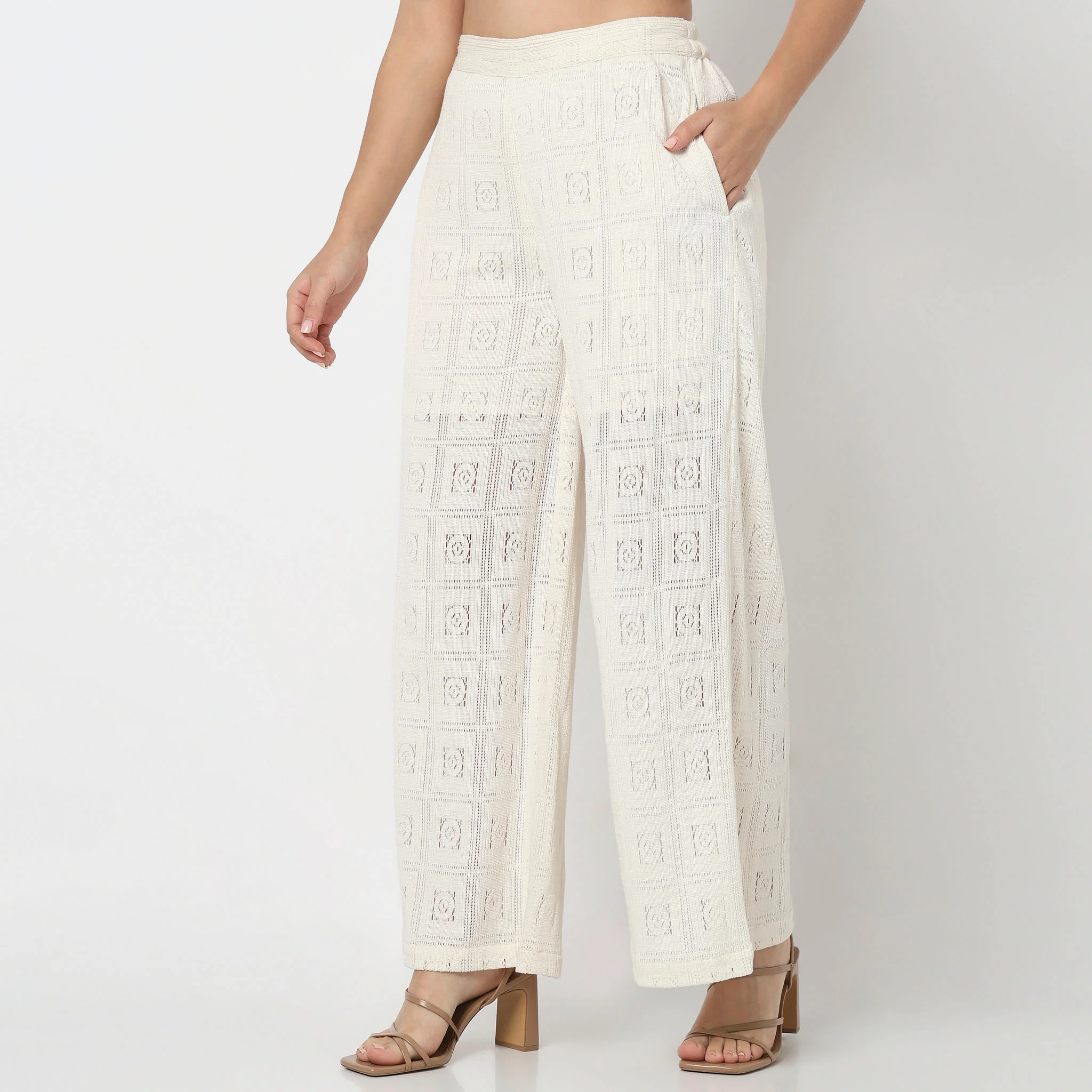 Structured Lace Palazzo - Image 5
