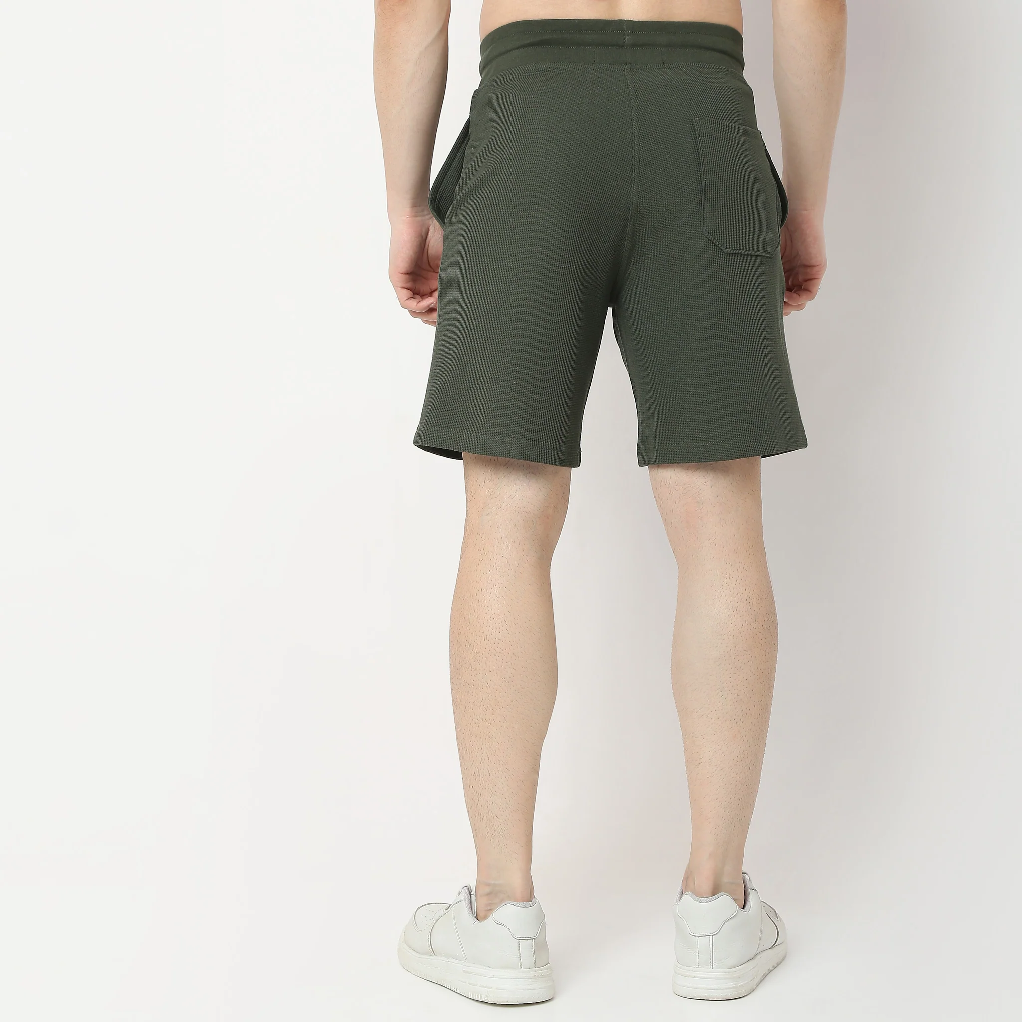 Regular Fit Structured Shorts - Image 3