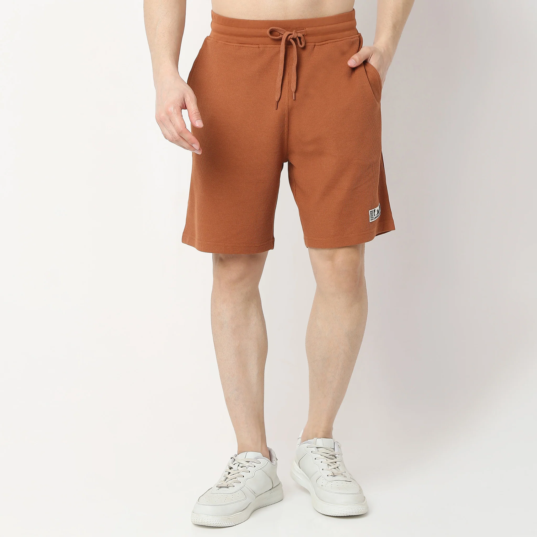 Regular Fit Structured Shorts - Image 7