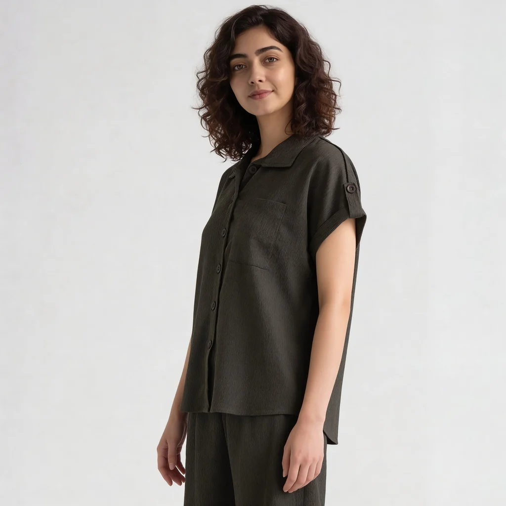 Structured Solid Shirt - Image 10