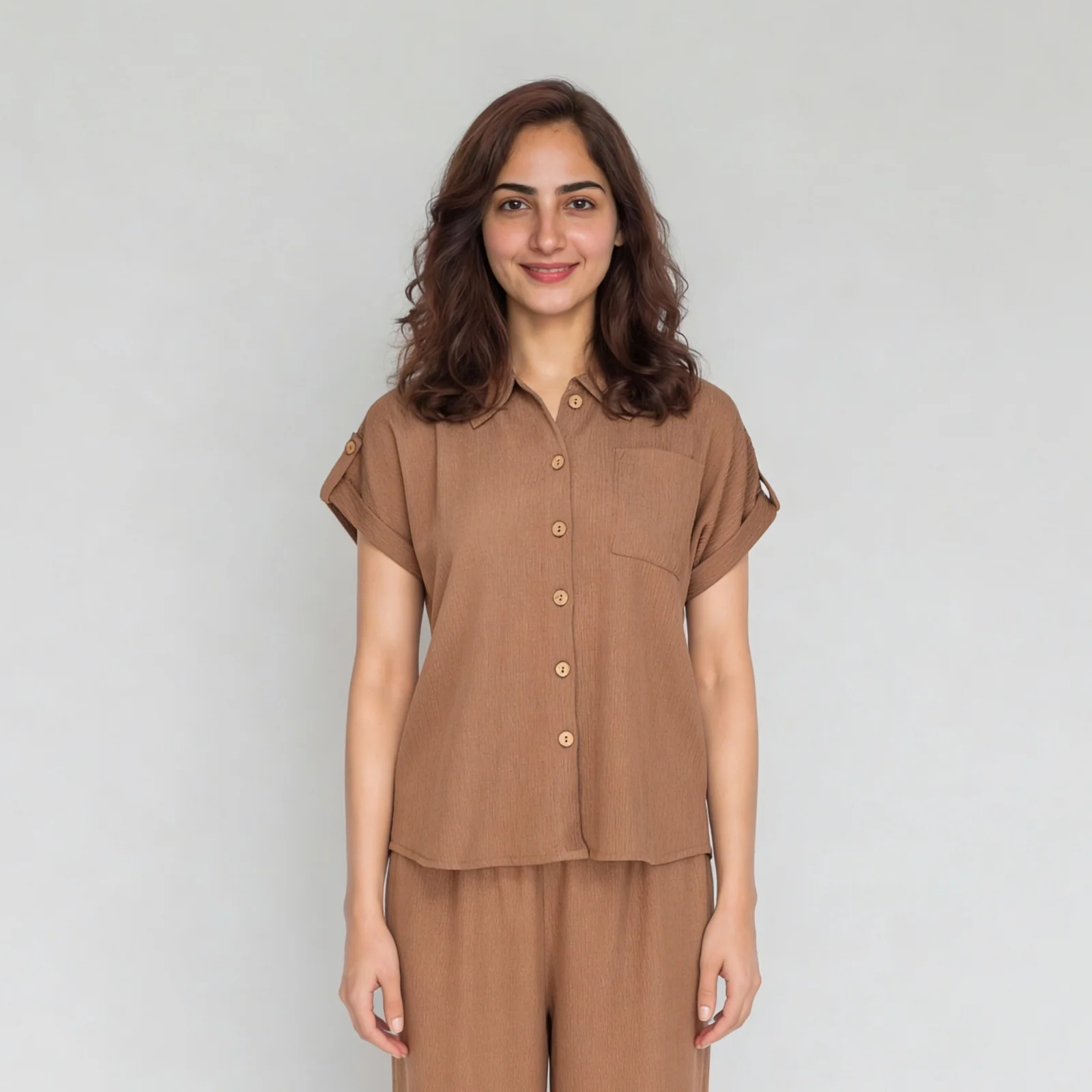 Structured Solid Shirt - Image 2