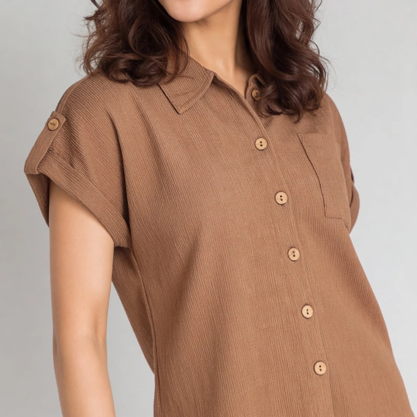 Structured Solid Shirt - Image 4