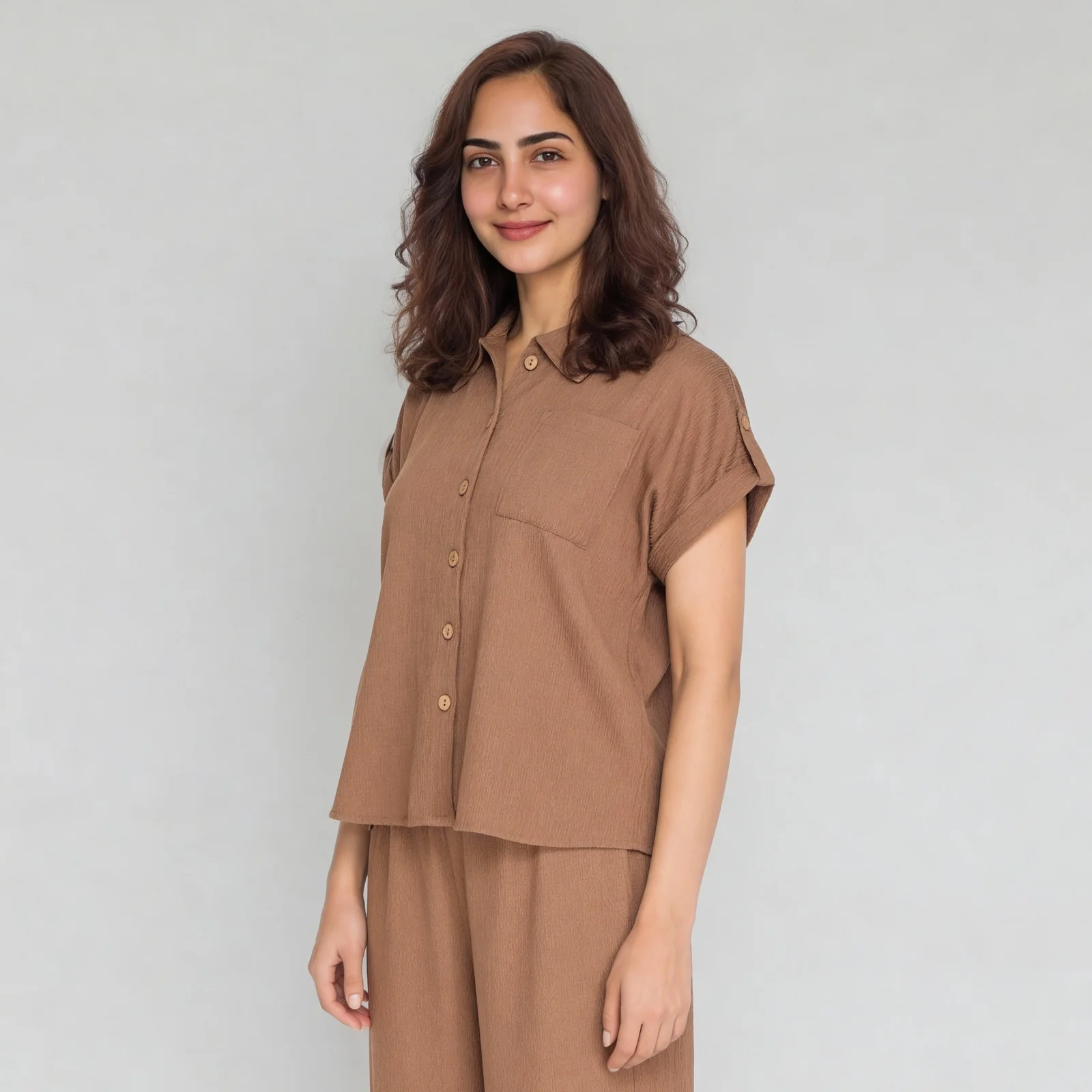 Structured Solid Shirt - Image 5