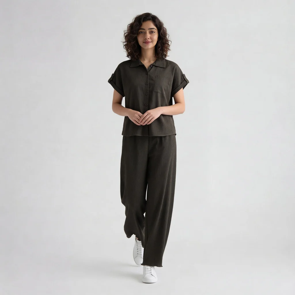Structured Solid Shirt - Image 6