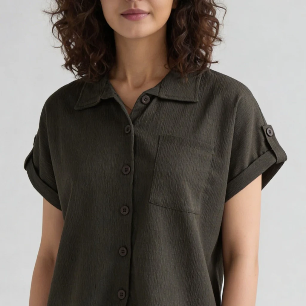 Structured Solid Shirt - Image 9