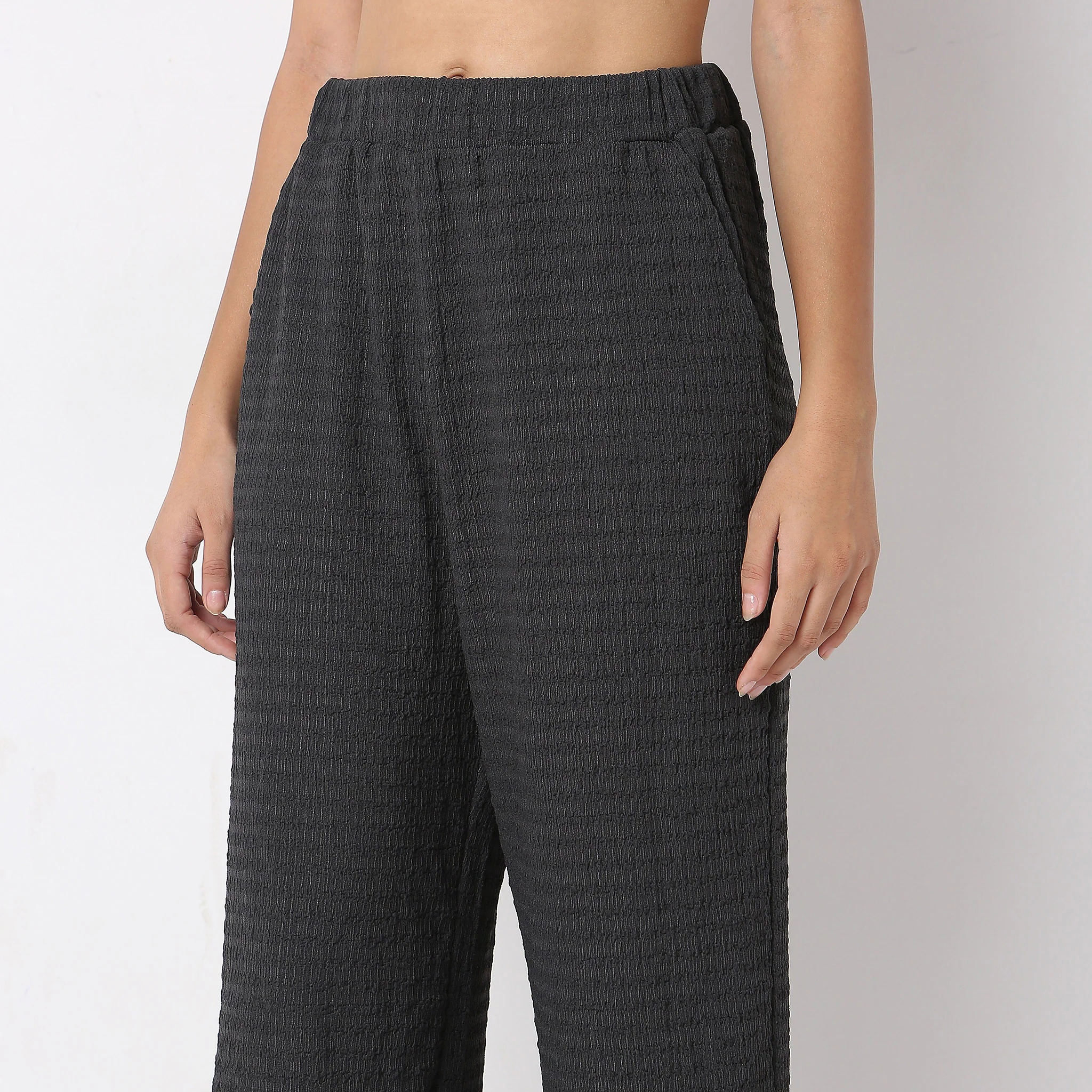Structured Straight High Rise Palazzos - Image 9