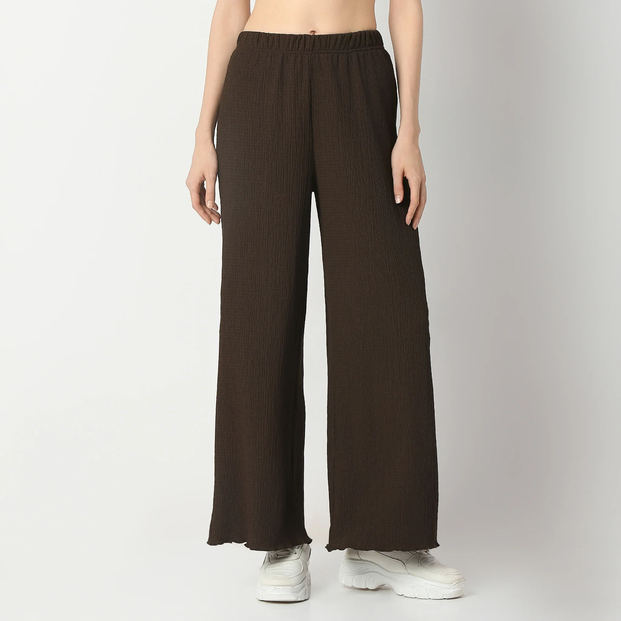 Structured Straight High Rise Palazzos - Image 7