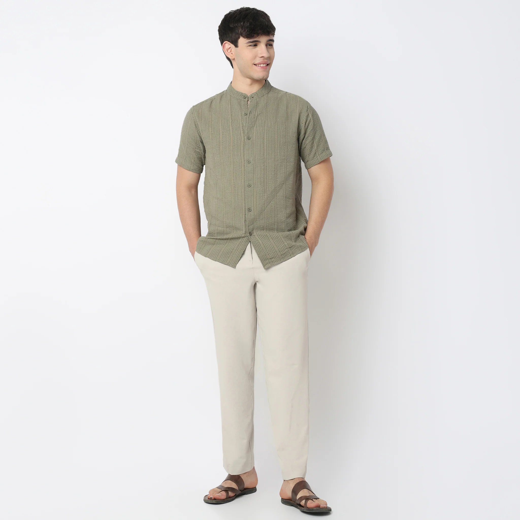 Structured Yarn Dyed Shirt