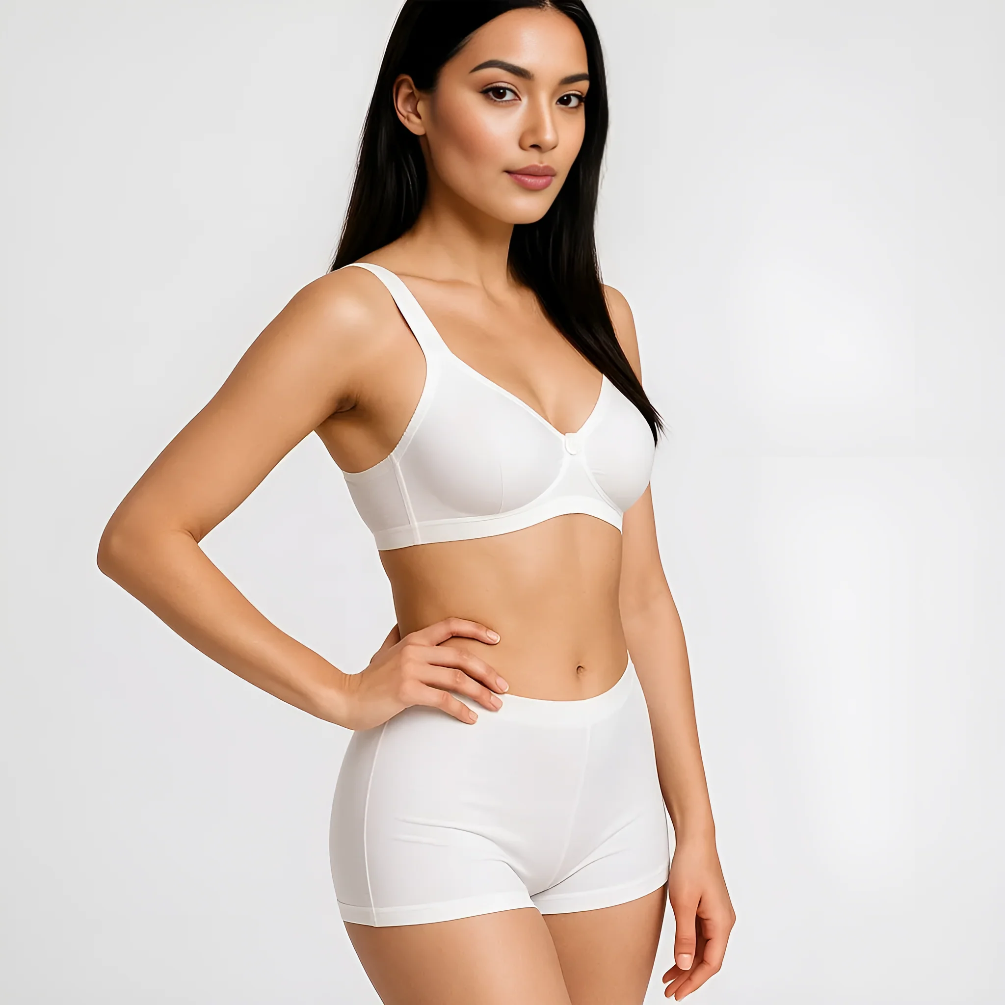 Full Coverage Cotton Encircle Basic Bra - Image 5