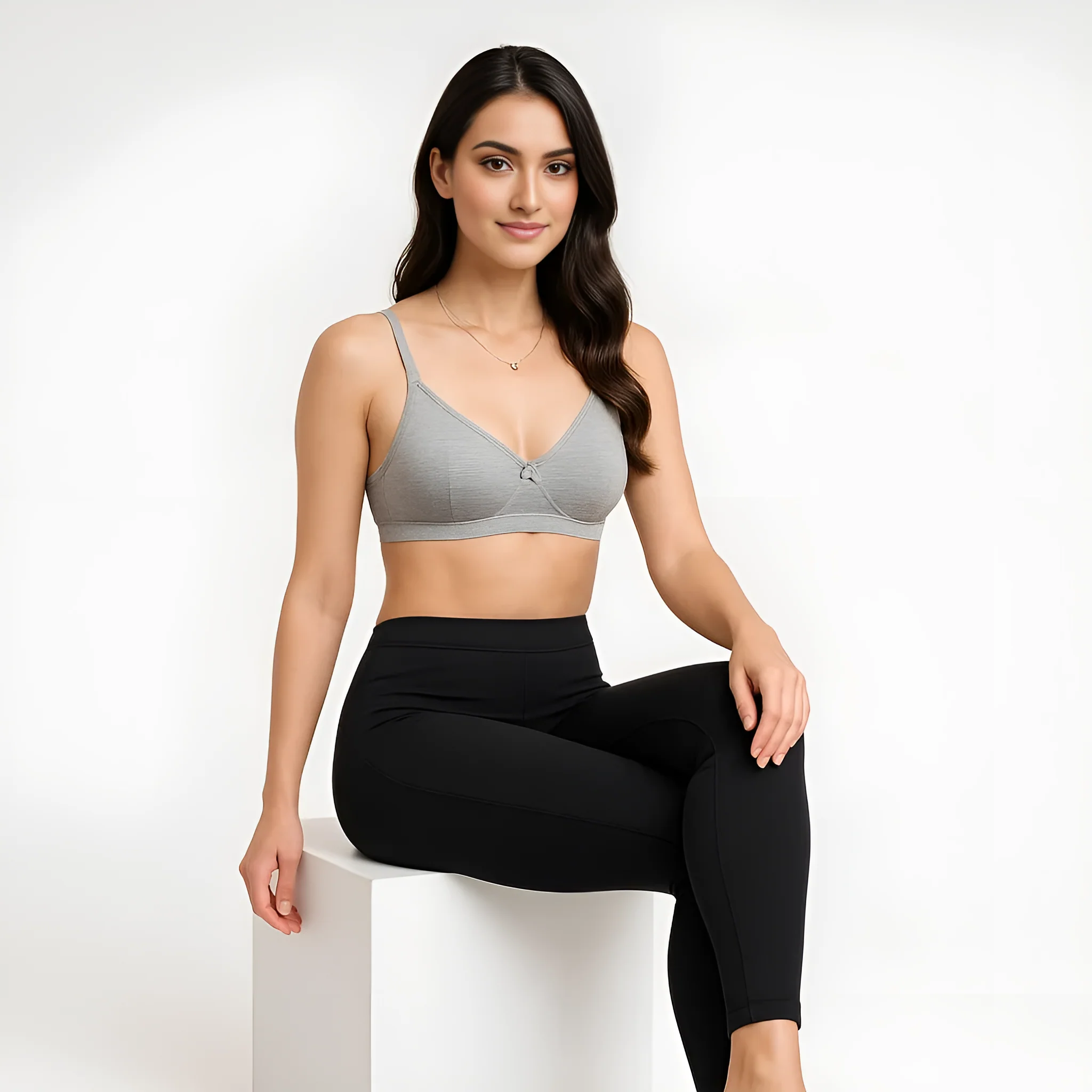 Full Coverage Non Padded Non Wired T shirt Bra - Image 10