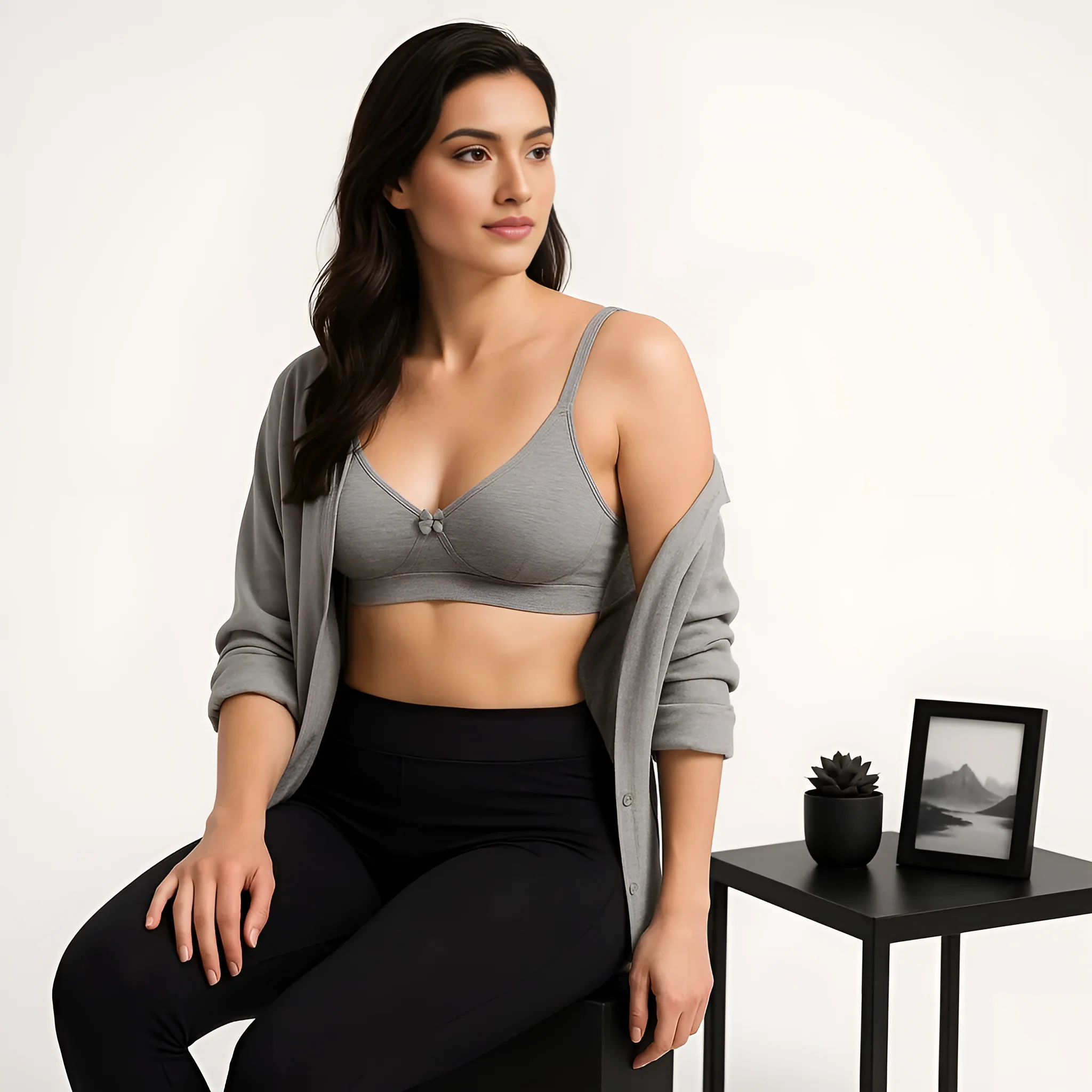 Full Coverage Non Padded Non Wired T shirt Bra - Image 7