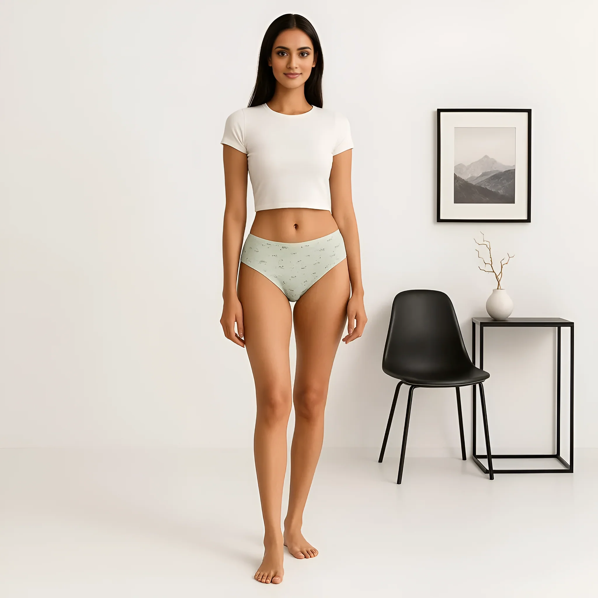 Printed Bikini Cotton Panties - Pack of 3