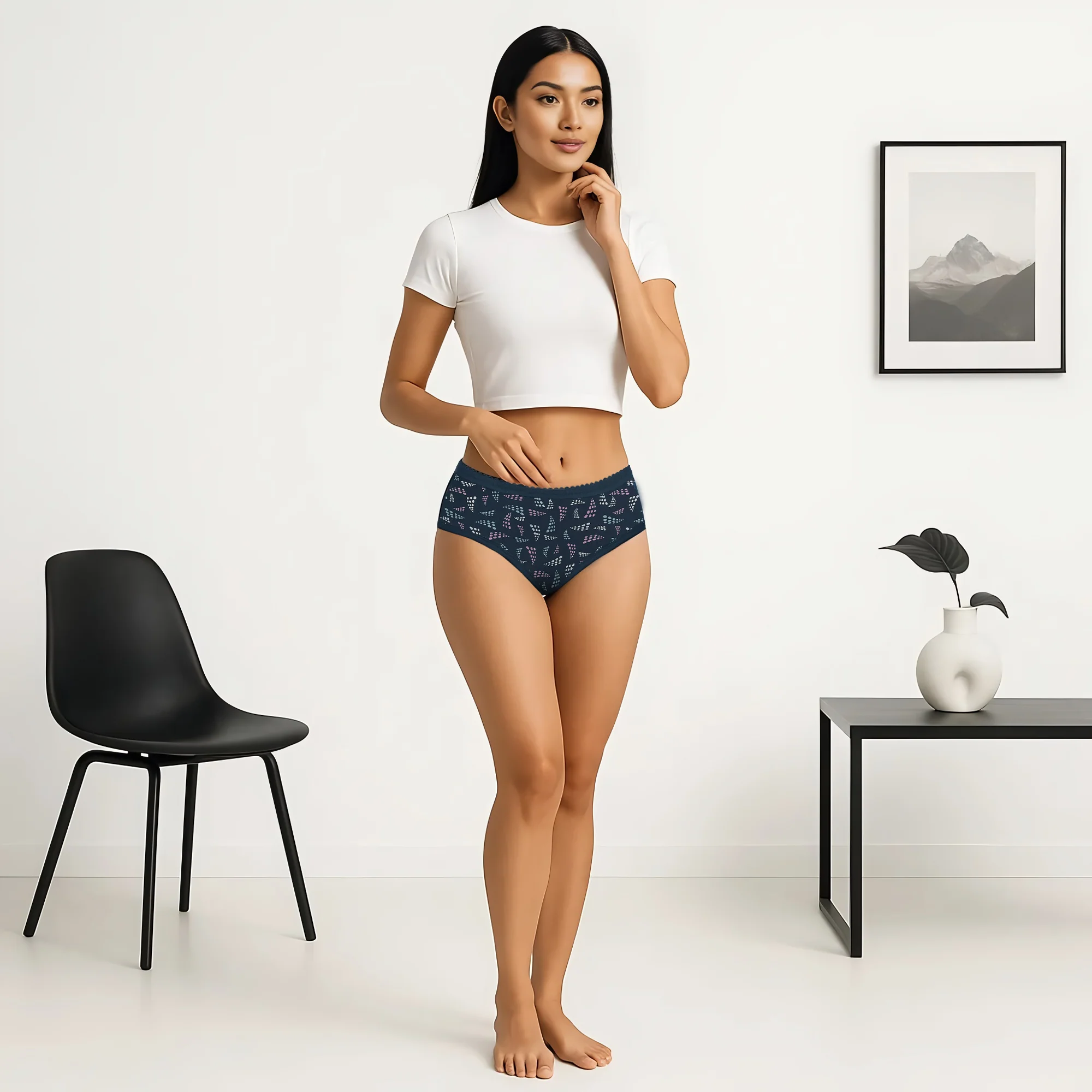 Printed Hipster Panties-Pack of 3
