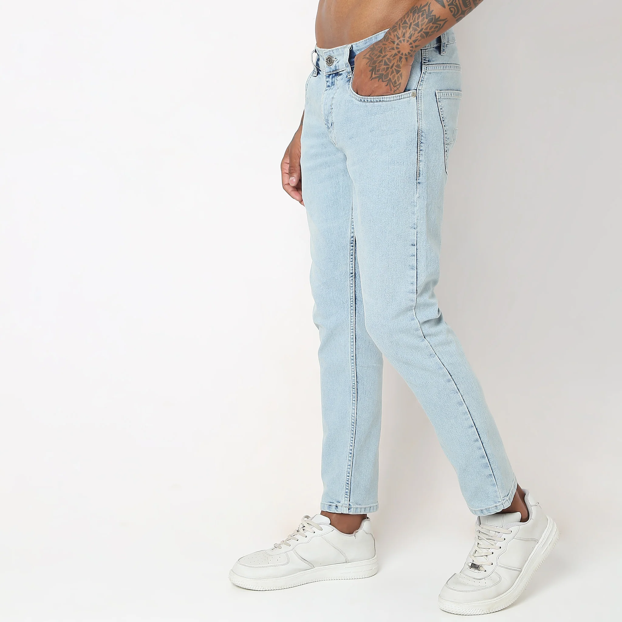 Union of Denim® - Tapered Fit Fade Acid Crop Length Jeans - Image 10