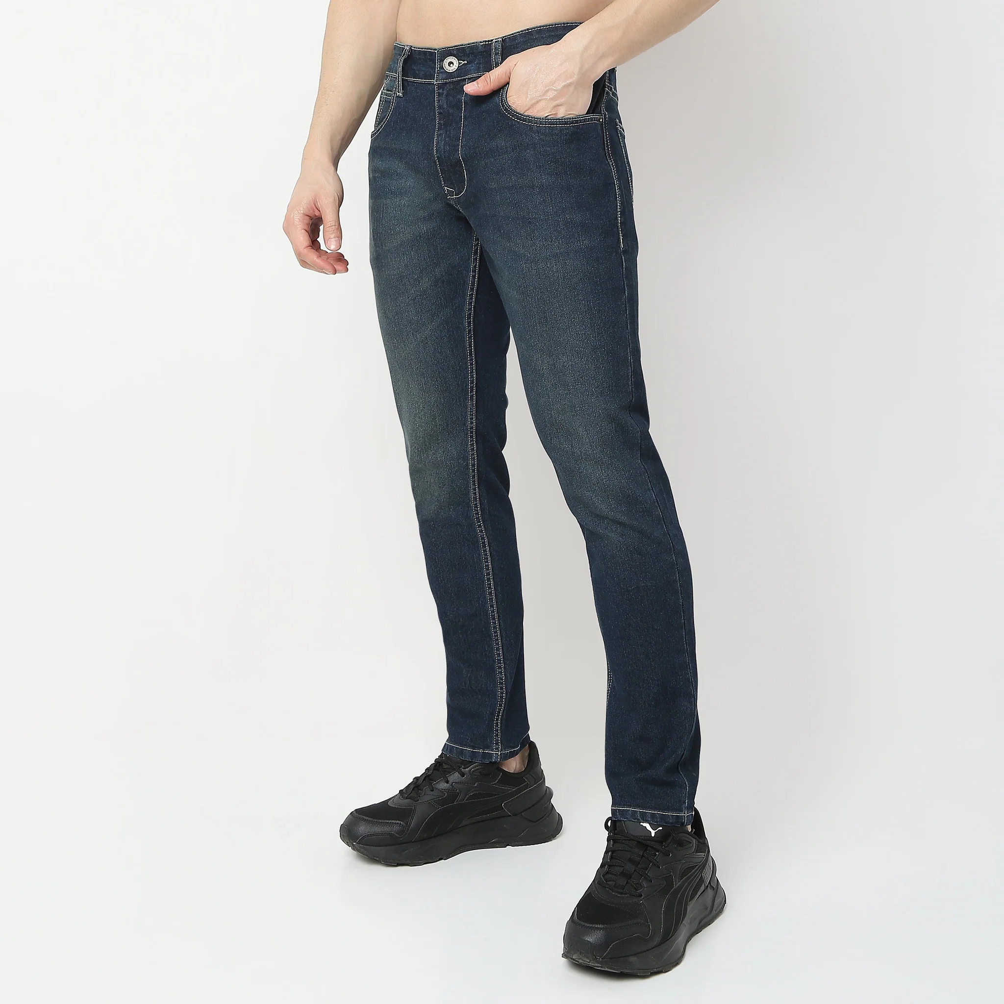Union of Denim® - Tapered Fit Fade Acid Crop Length Jeans - Image 15
