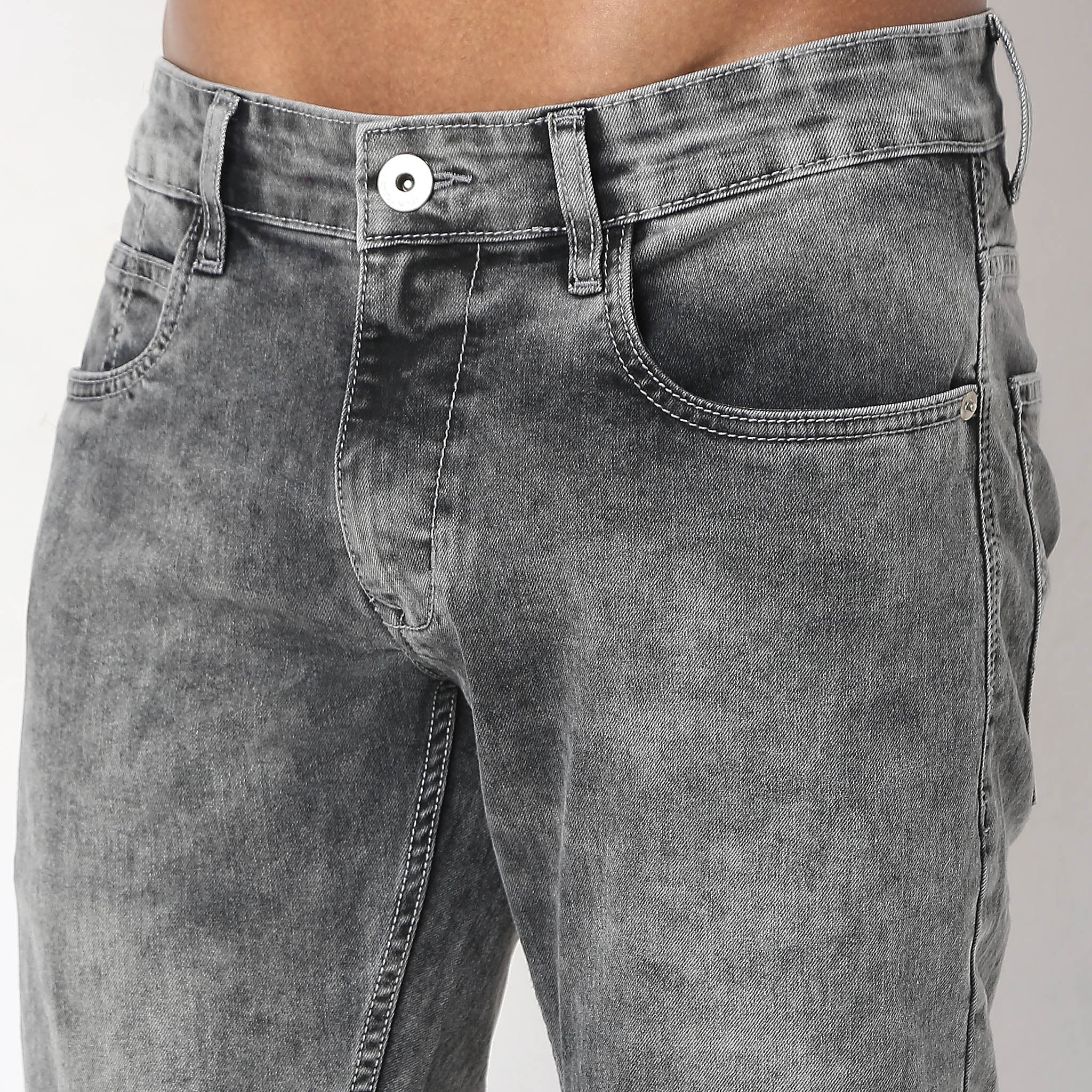 Union of Denim® - Tapered Fit Fade Acid Crop Length Jeans - Image 4