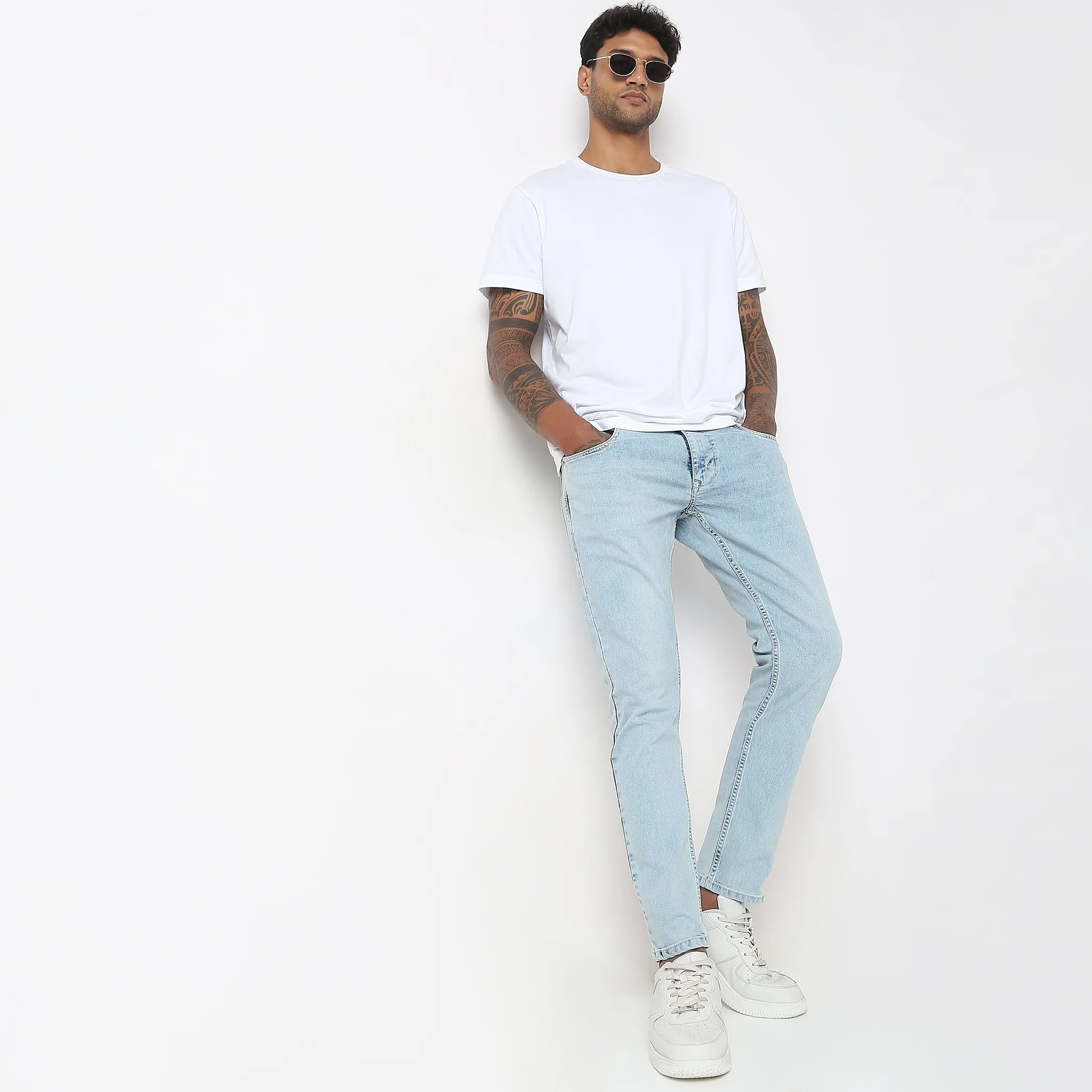 Union of Denim® - Tapered Fit Fade Acid Crop Length Jeans - Image 6