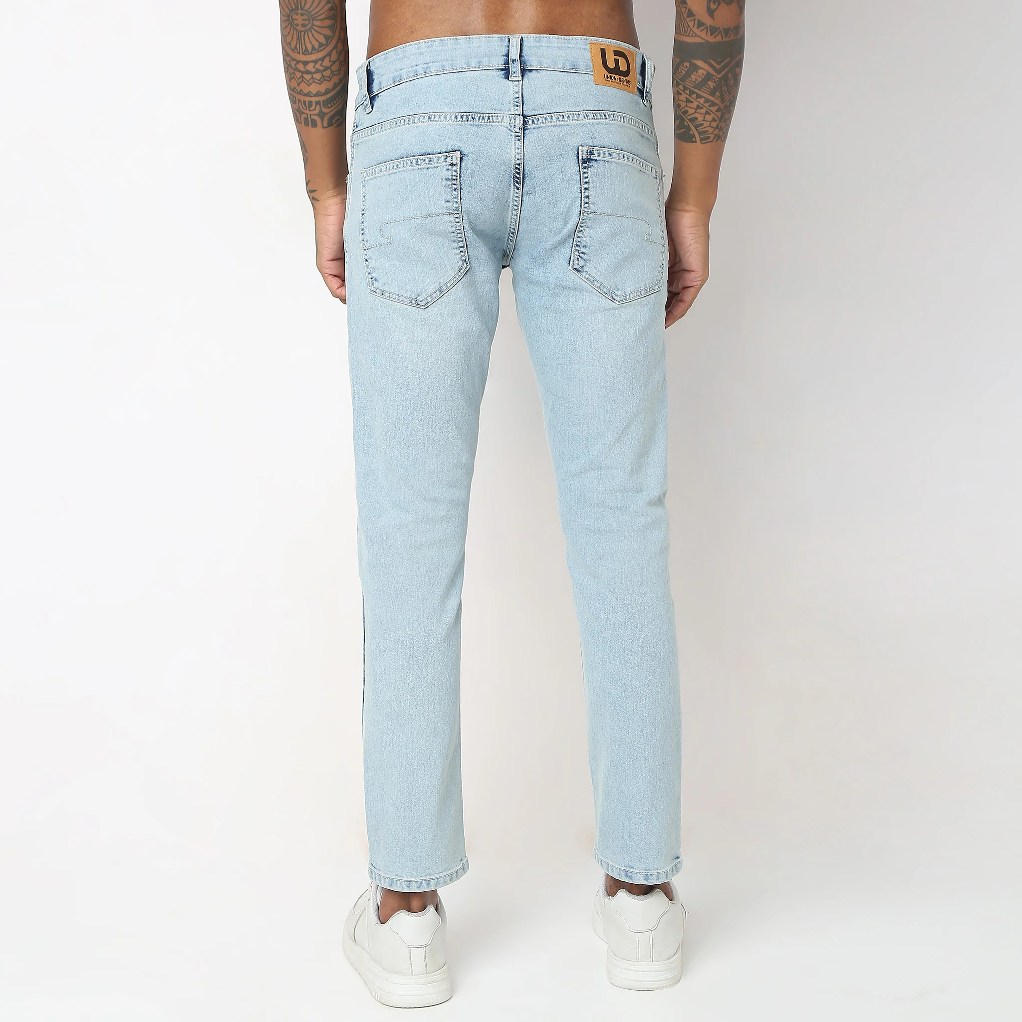 Union of Denim® - Tapered Fit Fade Acid Crop Length Jeans - Image 8