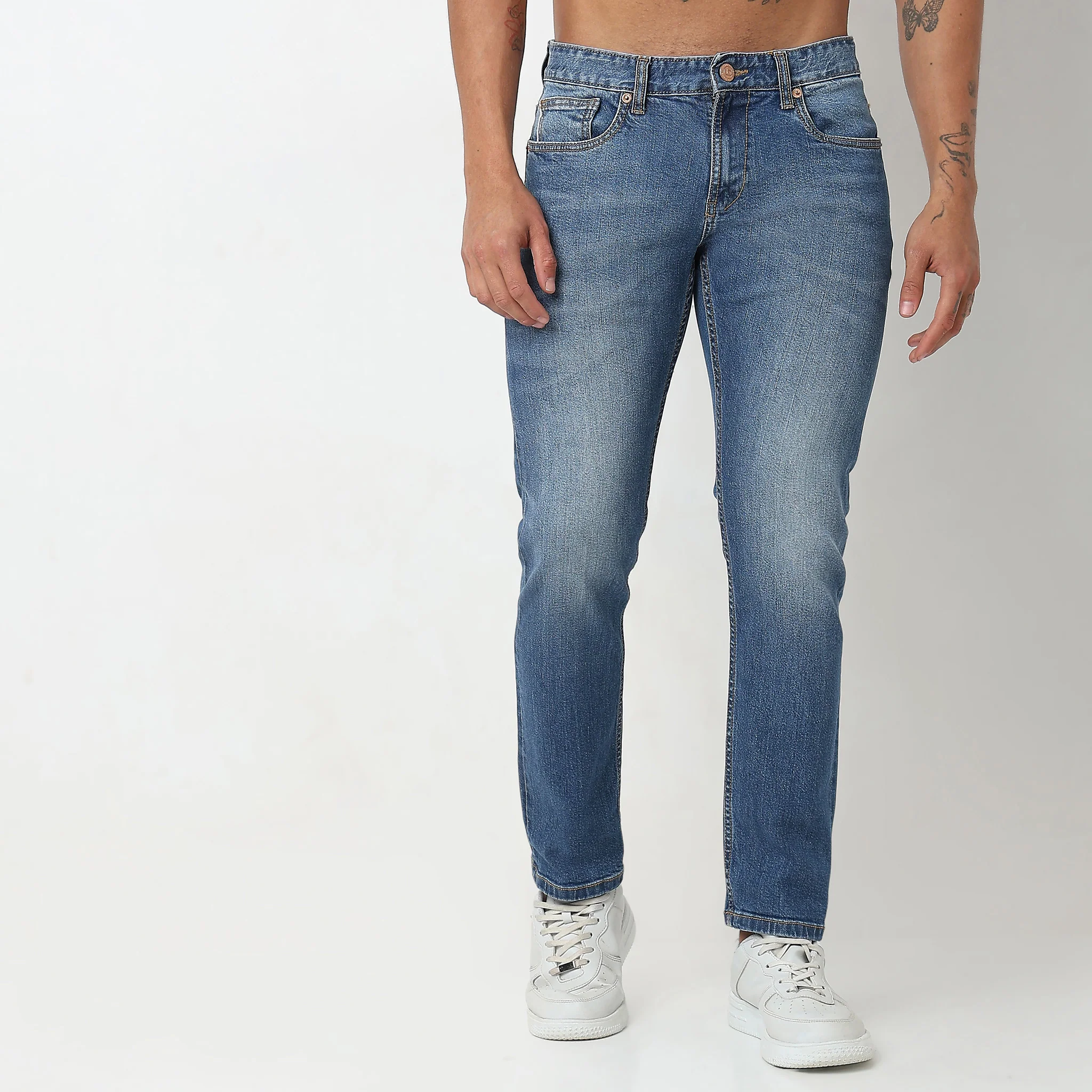 Tapered Crop Fit Selvedge Denim - Image 16