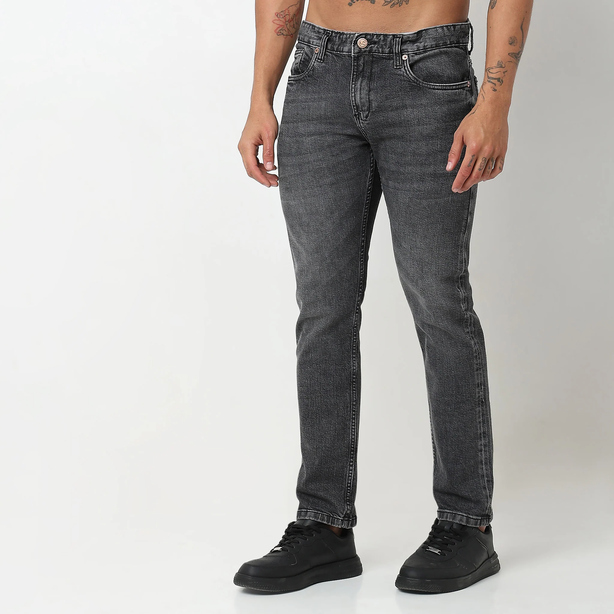 Tapered Crop Fit Selvedge Denim - Image 5