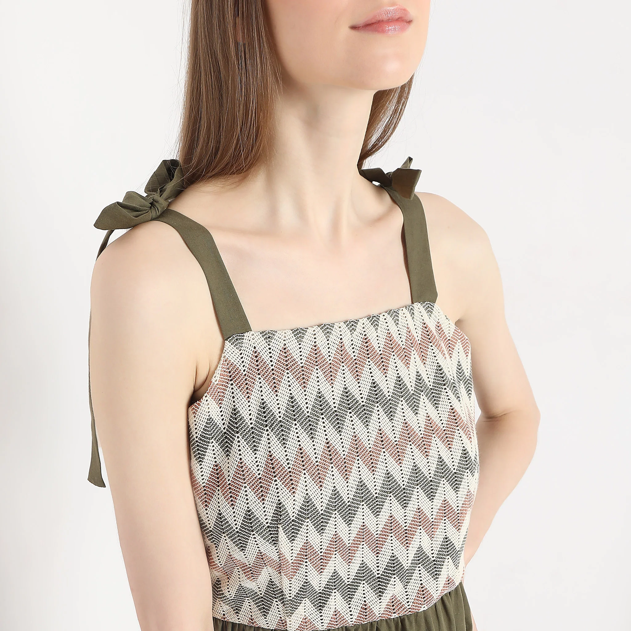 Tear Flare Knee Length Betty Dress - Image 4