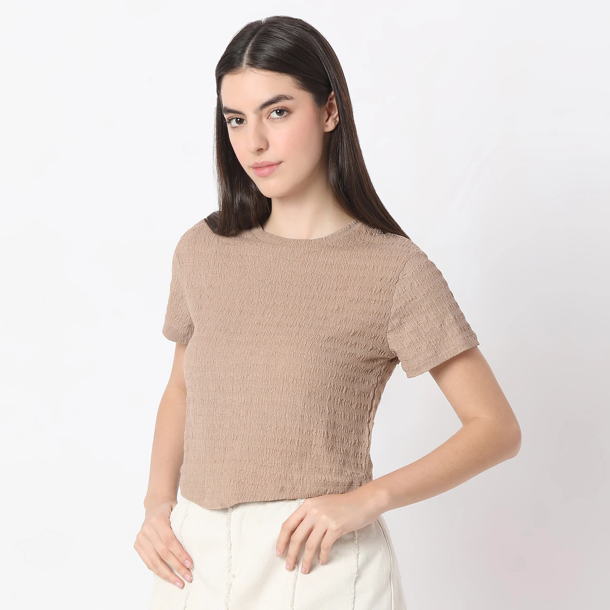 Textured Betty Short Sleeve Top - Image 5