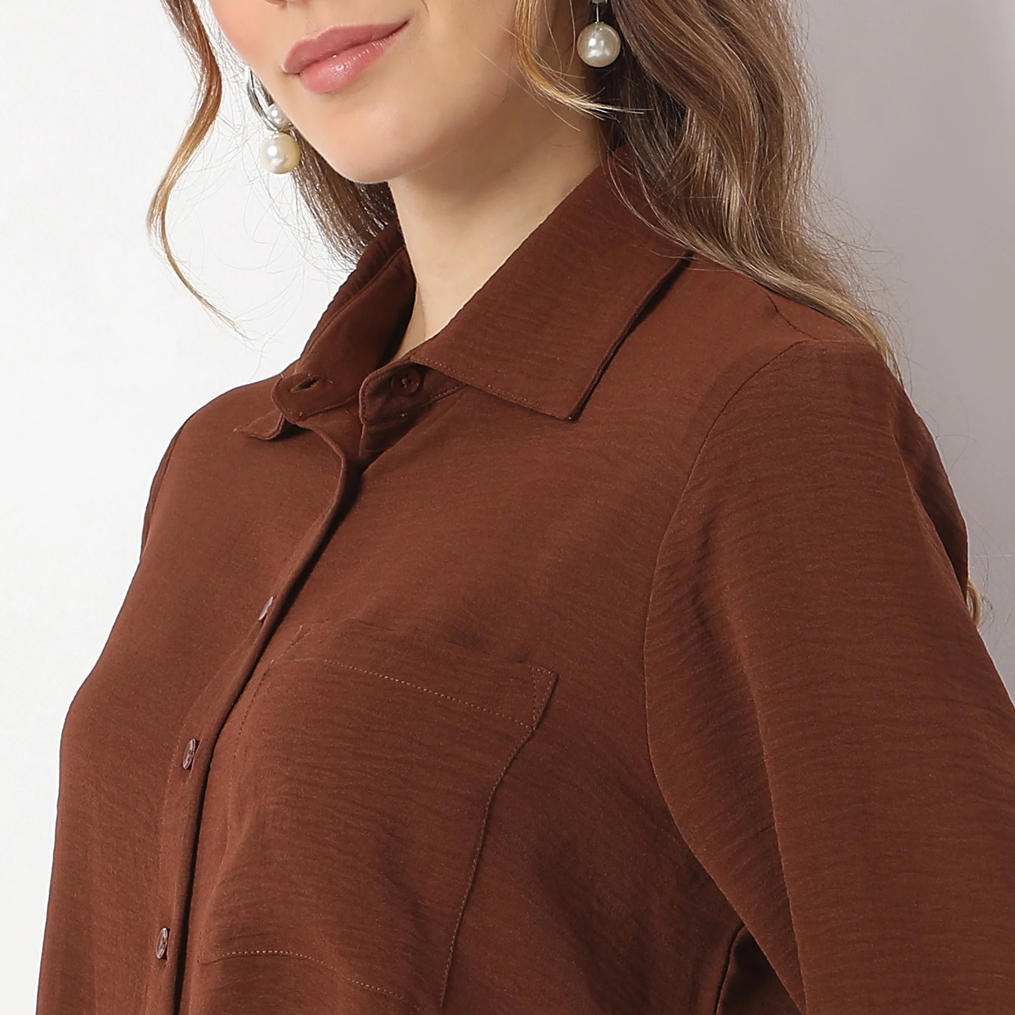 Textured Regular Full Sleeve Shirt - Image 5