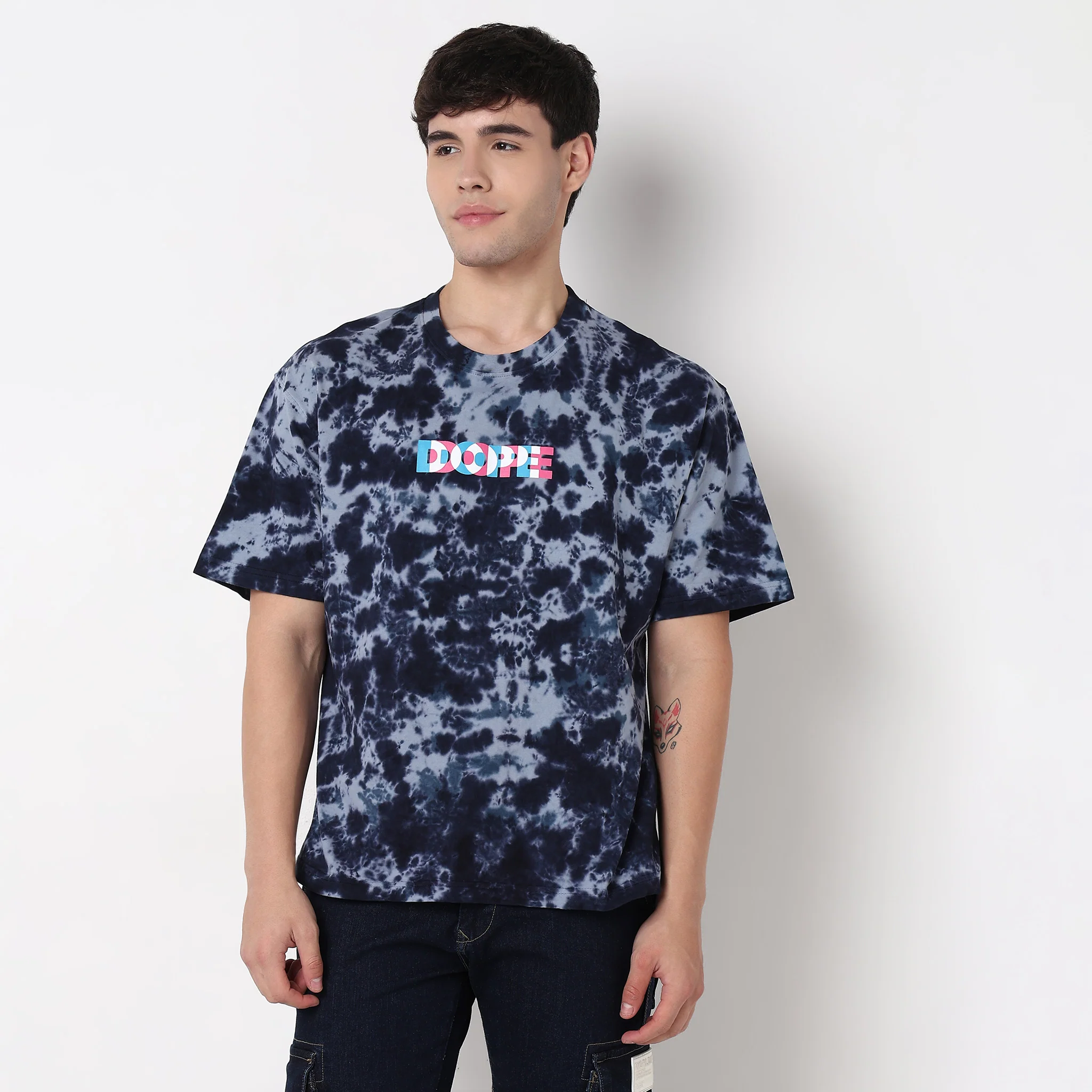 Tie - Dye Crew Neck Oversize T Shirt - Image 2