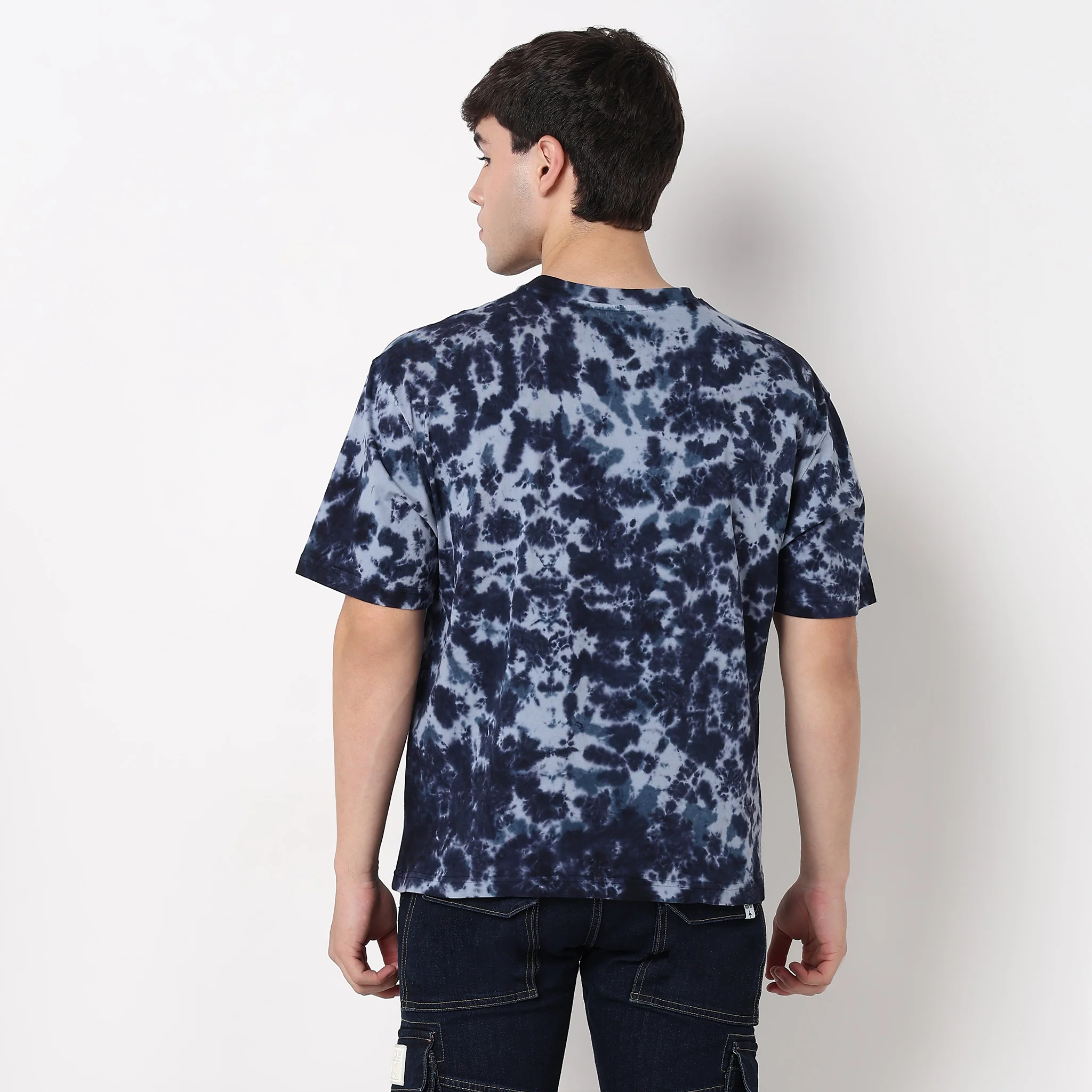 Tie - Dye Crew Neck Oversize T Shirt - Image 3