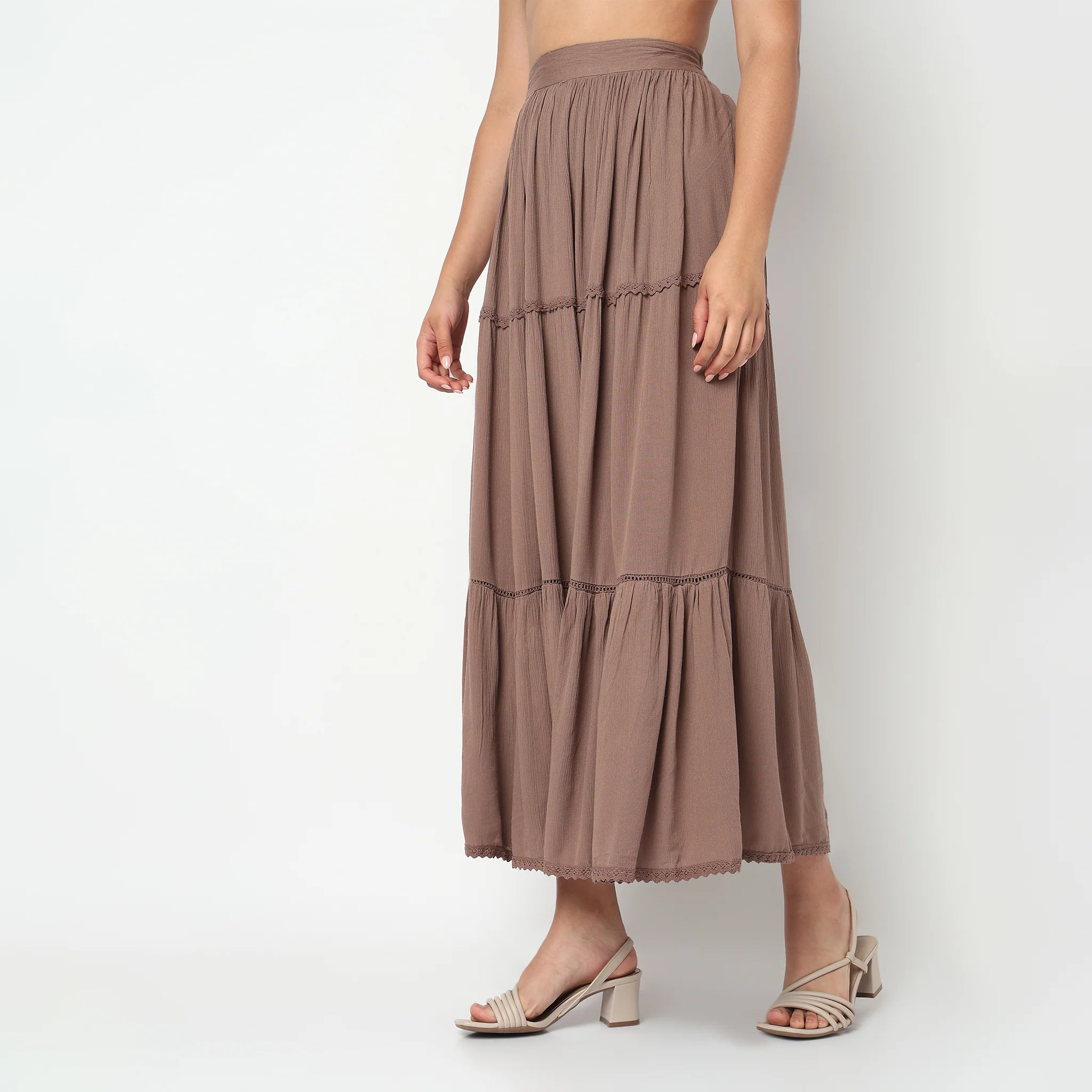 Tiered High Rise Coord Skirt - Image 5