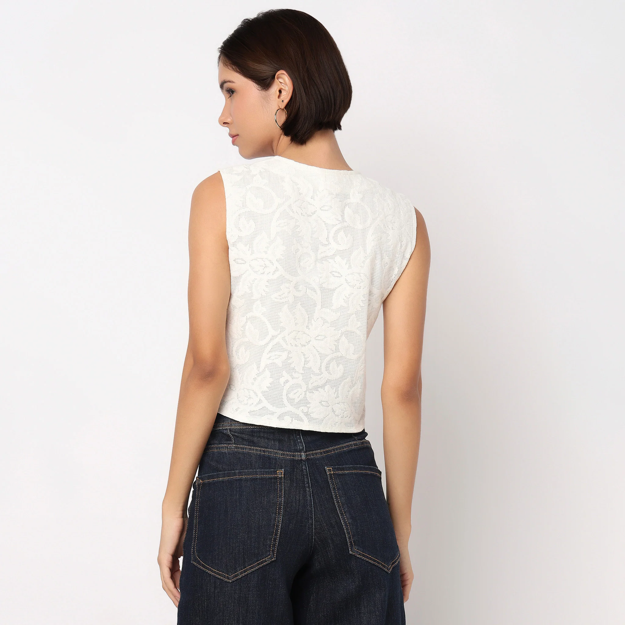 V-Neck Floral Betty Top - Image 3