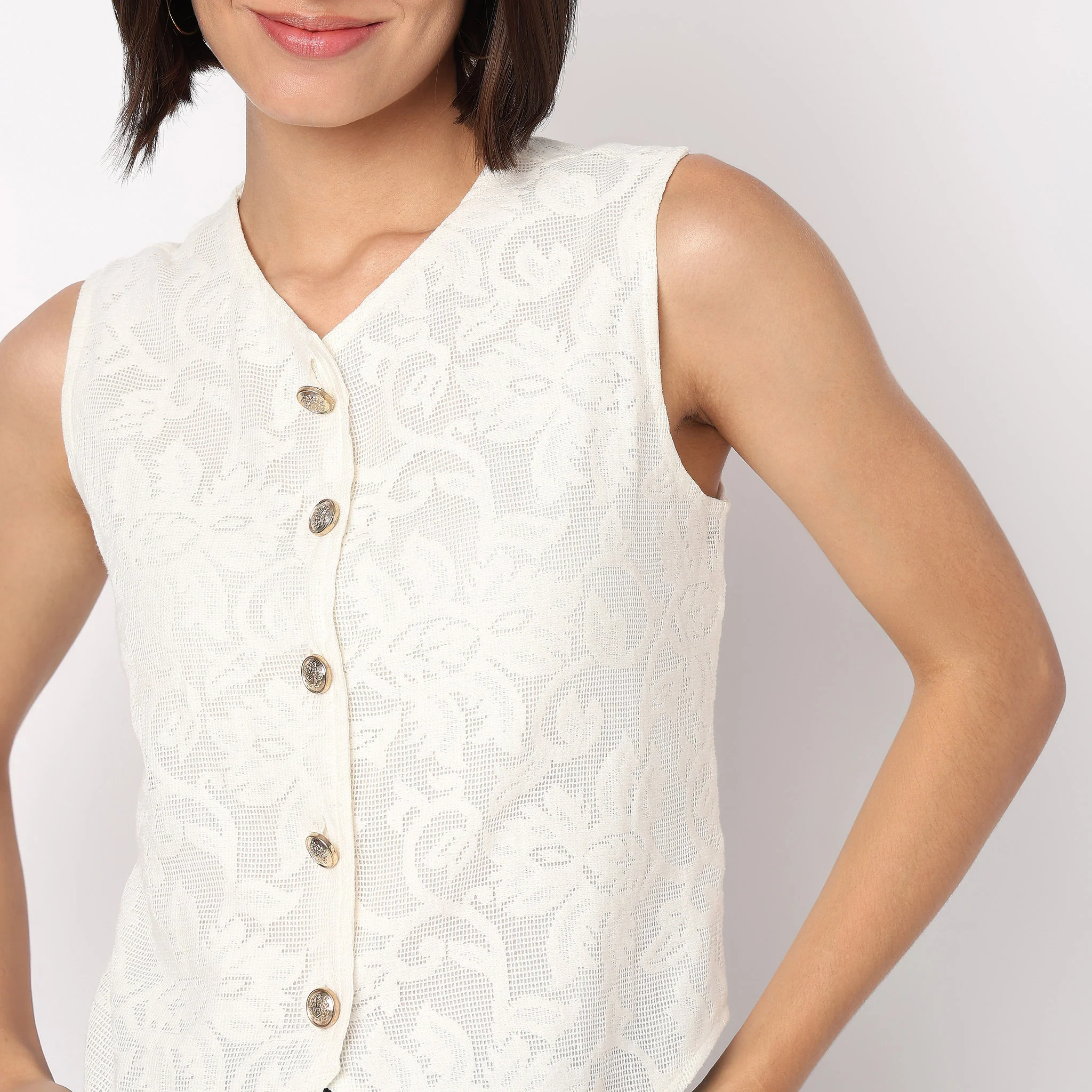 V-Neck Floral Betty Top - Image 4