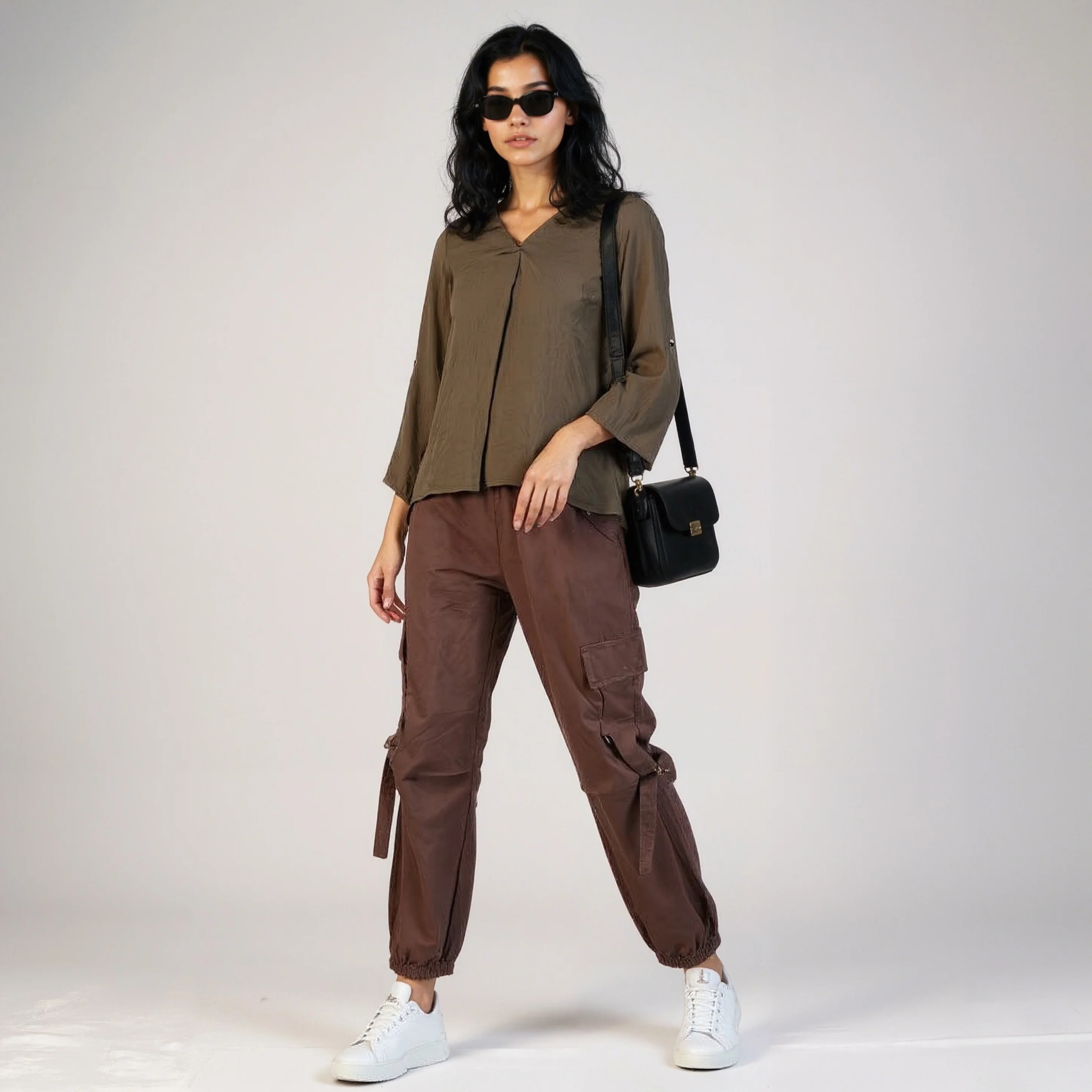 V-Neck Solid Top - Image 6