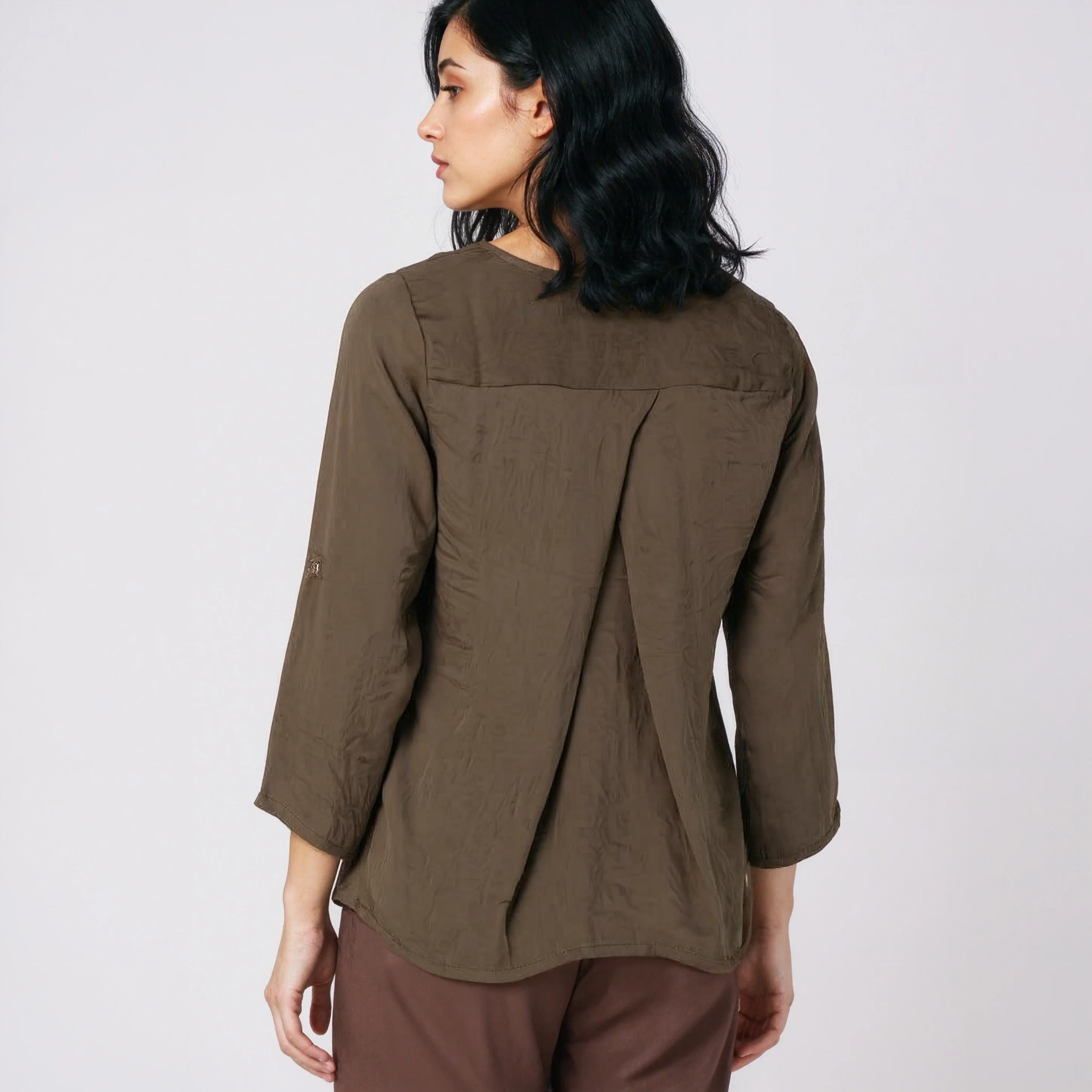V-Neck Solid Top - Image 8