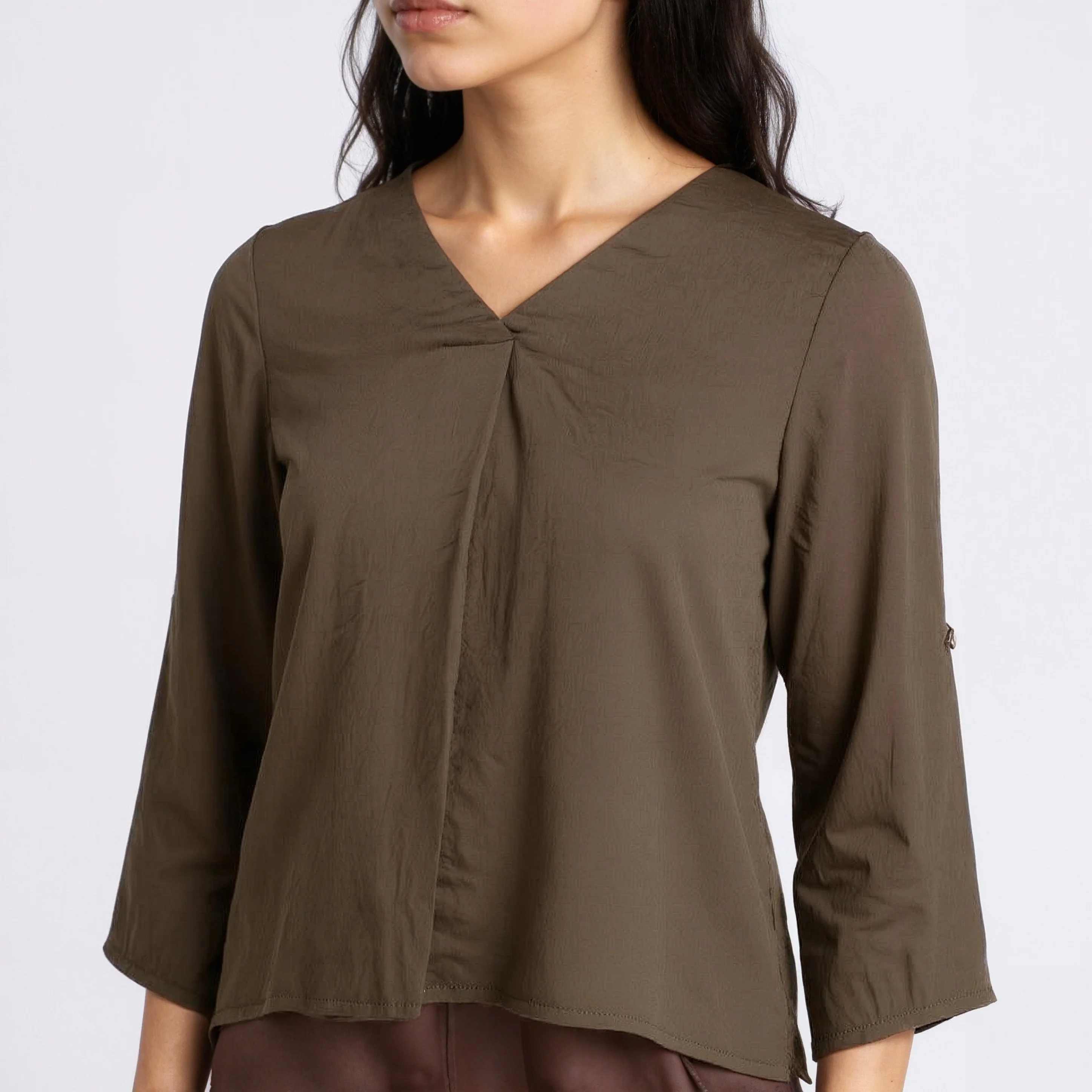 V-Neck Solid Top - Image 9