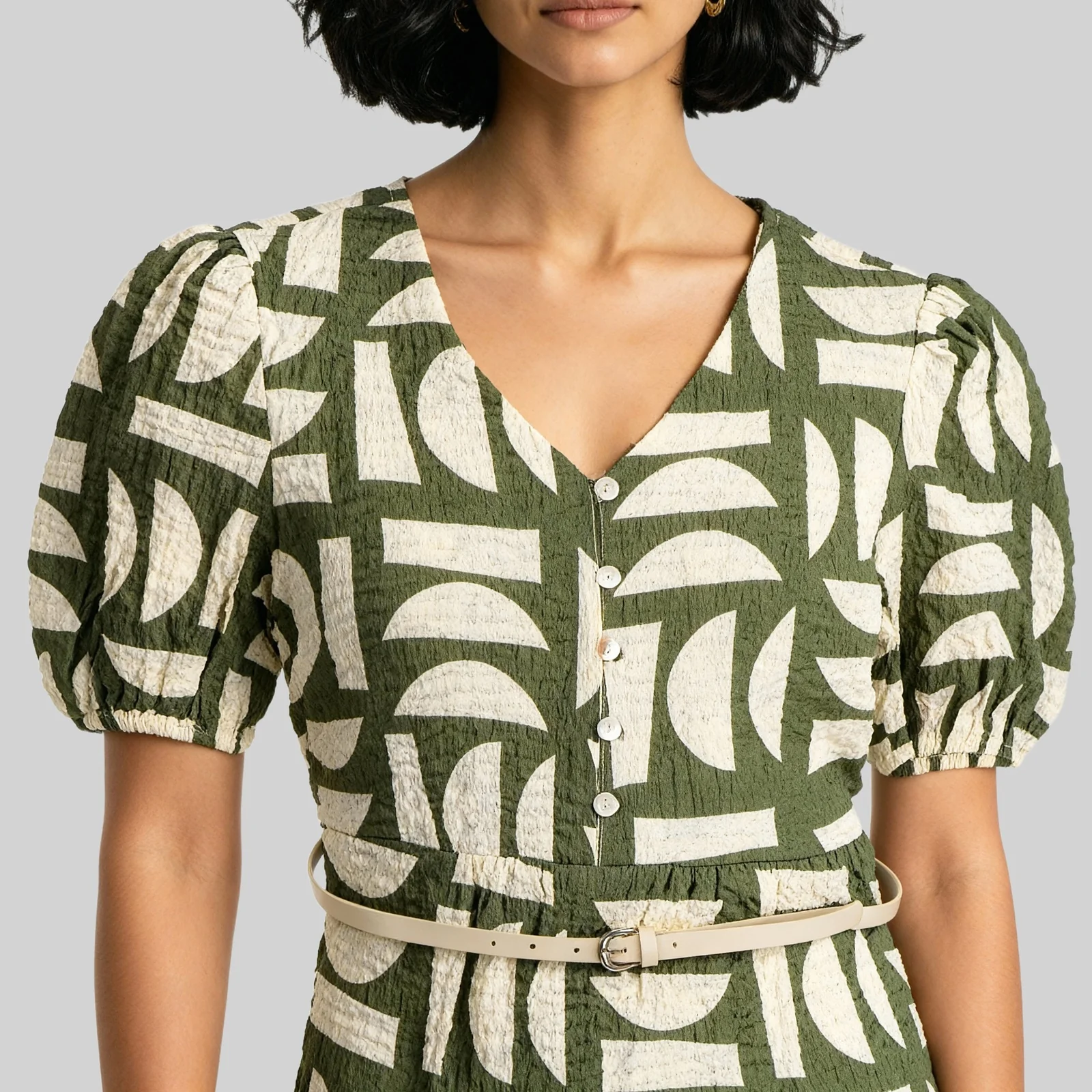 V-Neck Tiered Dress - Image 4